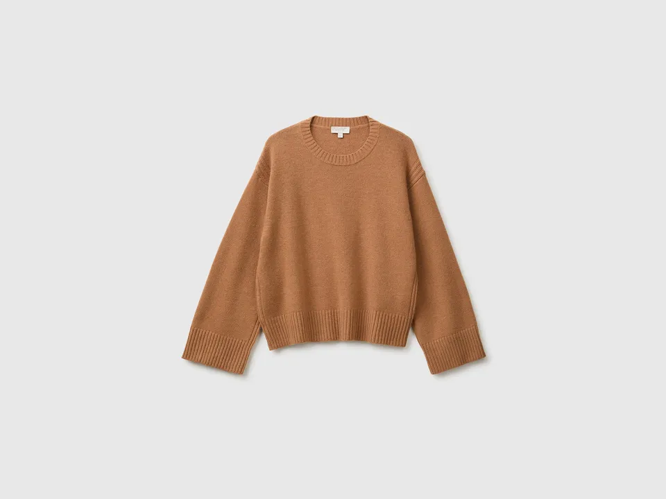 United Colors of Benetton Maglione Lana Boxy Fit S