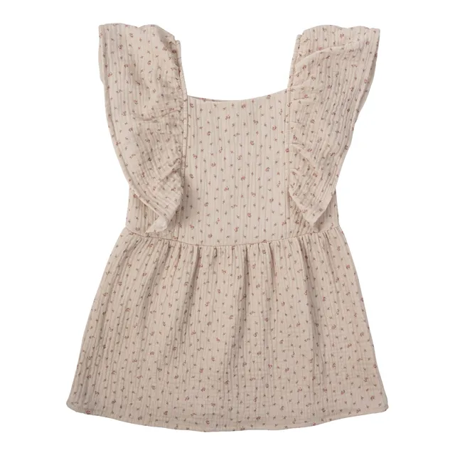 Woolly Organic Muslin Dress Wings vestito bambina cotone bio
