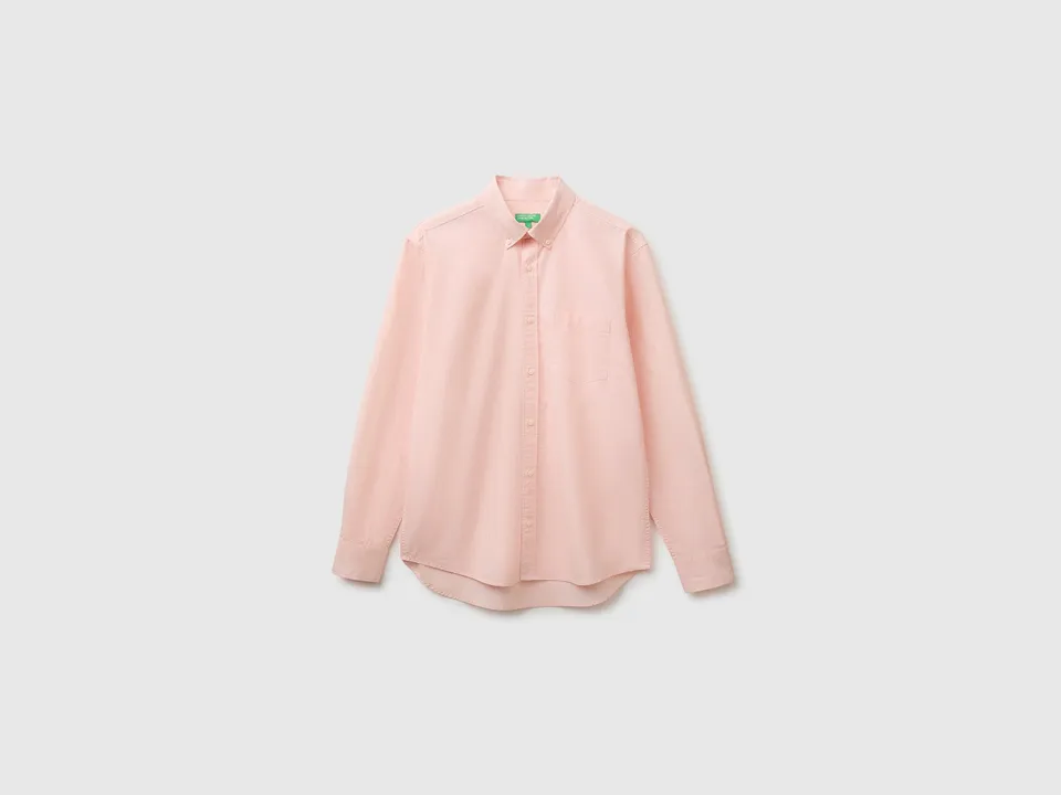 United Colors of Benetton camicia a righe regular fit cotone