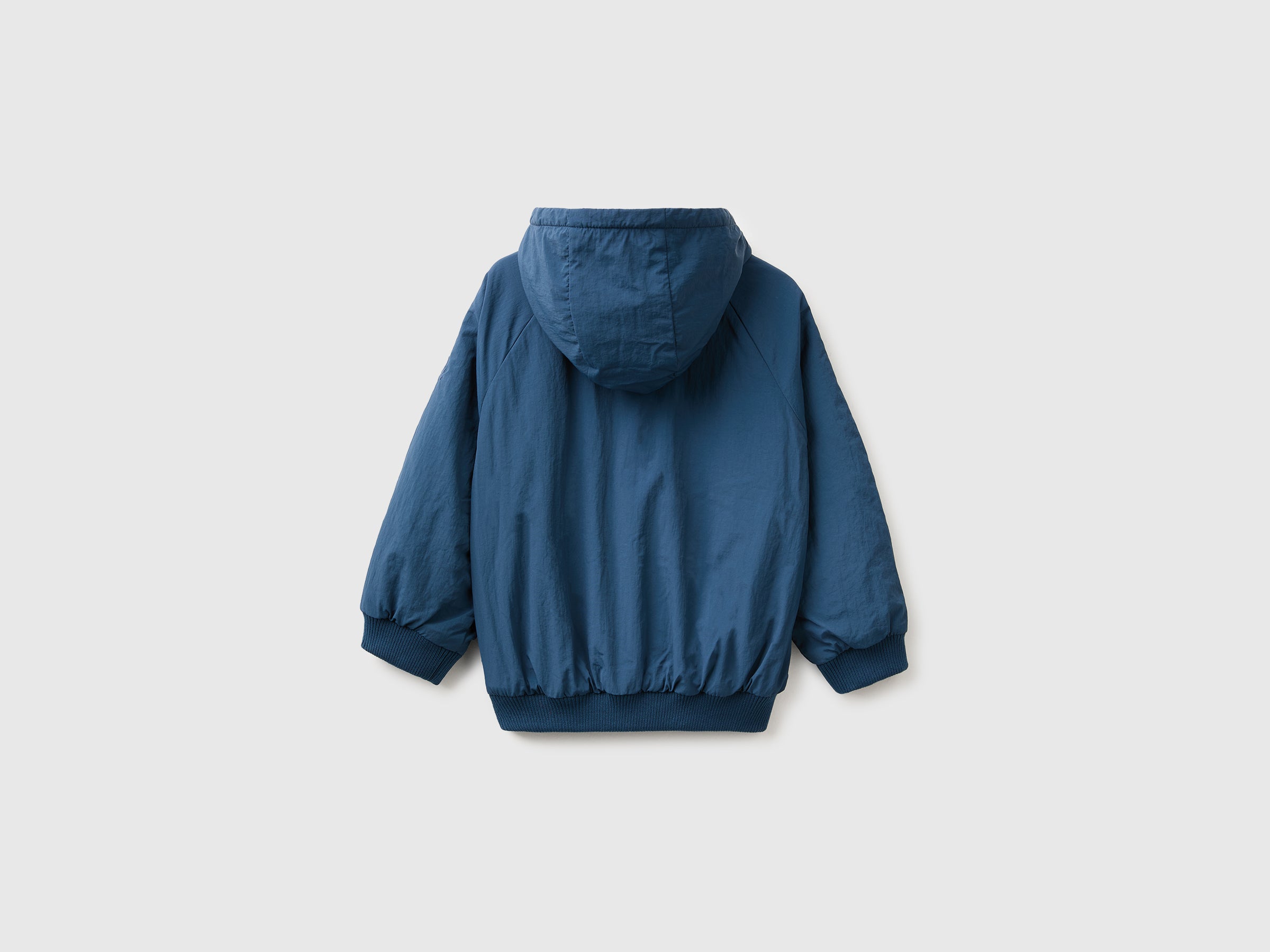 United Colors of Benetton giacca nylon cappuccio bimbo antipioggia