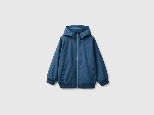 United Colors of Benetton Giacca nylon cappuccio antipioggia