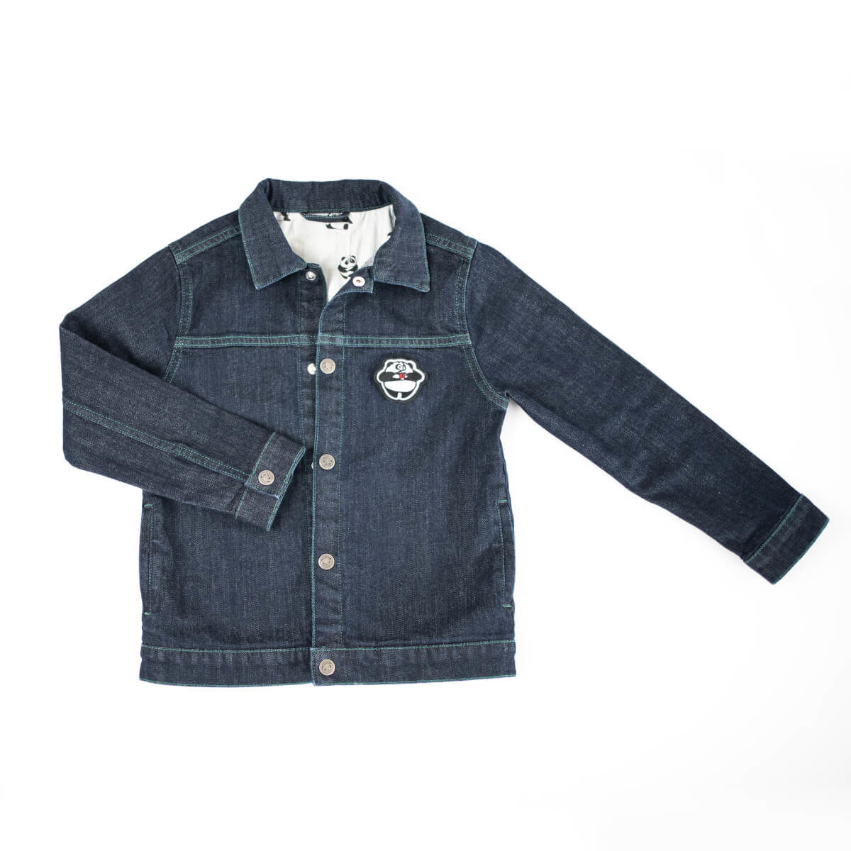 Pamboo Streetwear giacca jeans bimbi cotone bio con emoji