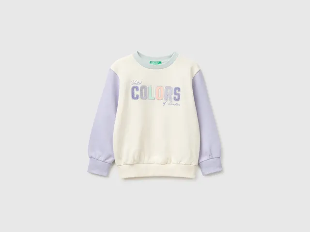 United Colors of Benetton felpa girocollo 104 cotone bio bimbo