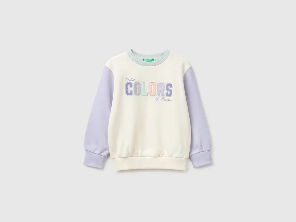 United Colors of Benetton felpa girocollo 104 cotone bio bimbo