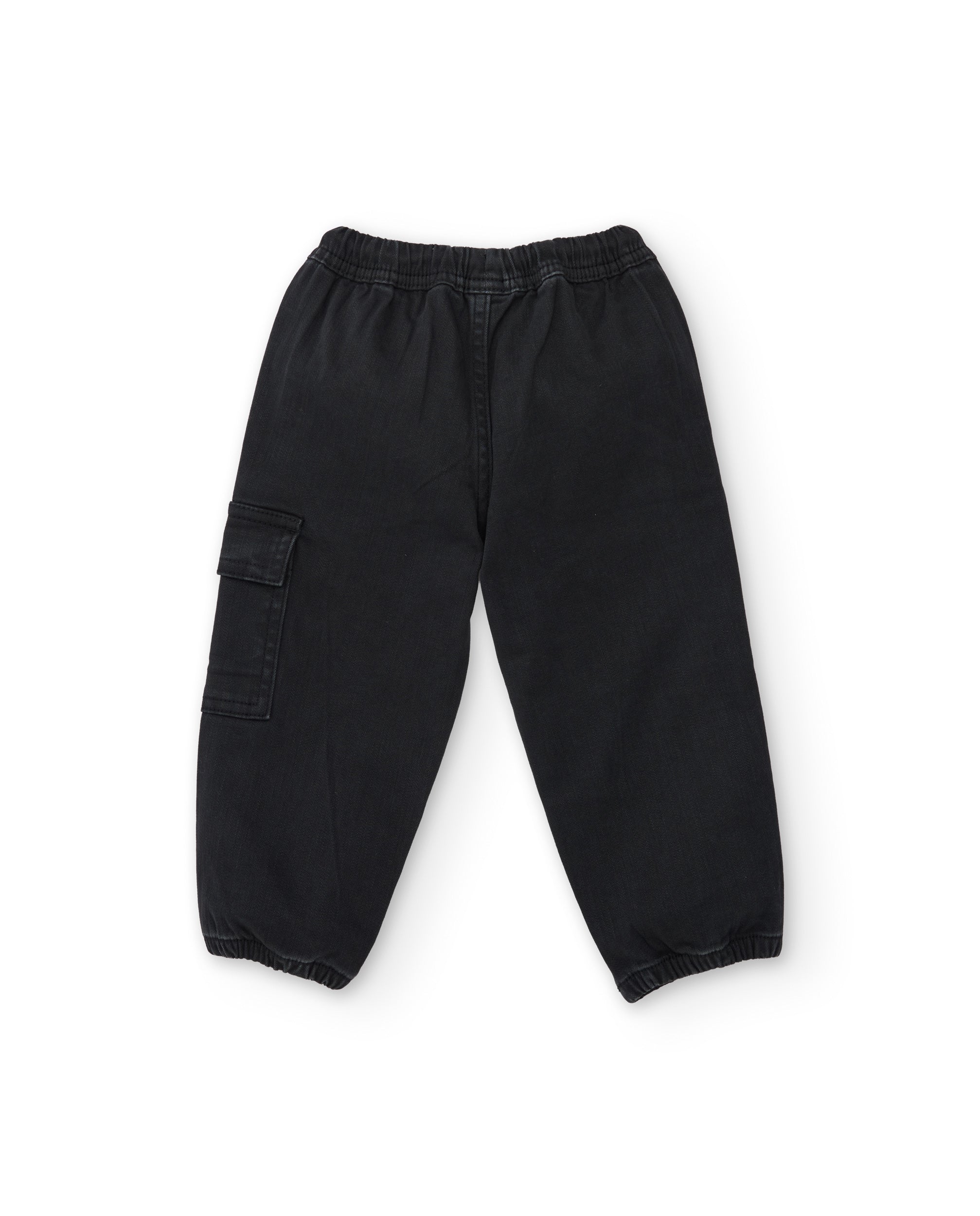 TucTuc Pantaloni Jeans Neonato Nero Elastico Coulisse 2A