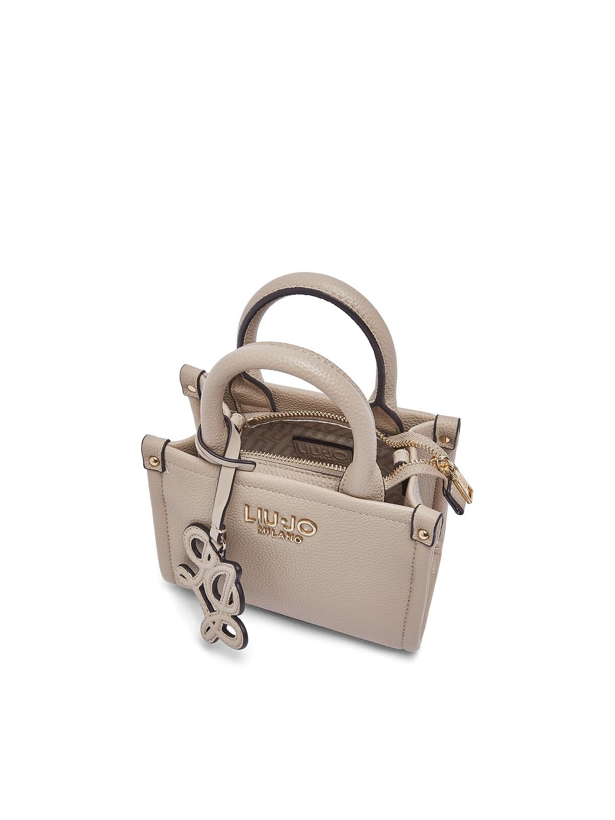 Liu Jo Borse Borsa Mini Jacquard Beige 18x10x15