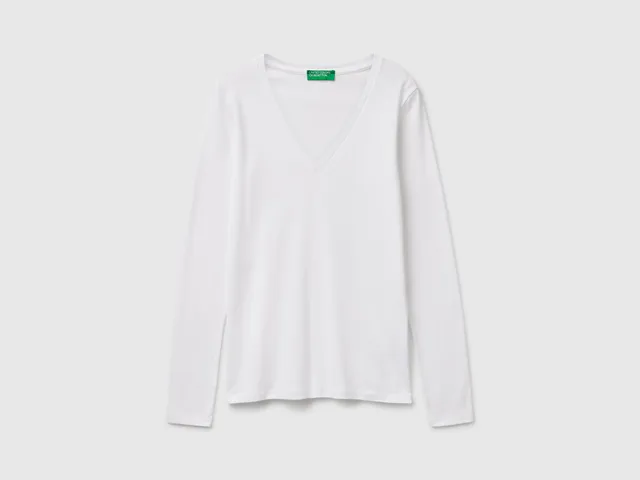 United Colors of Benetton T-Shirts t-shirt S bianca cotone