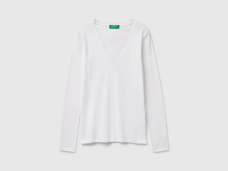 United Colors of Benetton T-Shirts t-shirt S bianca cotone