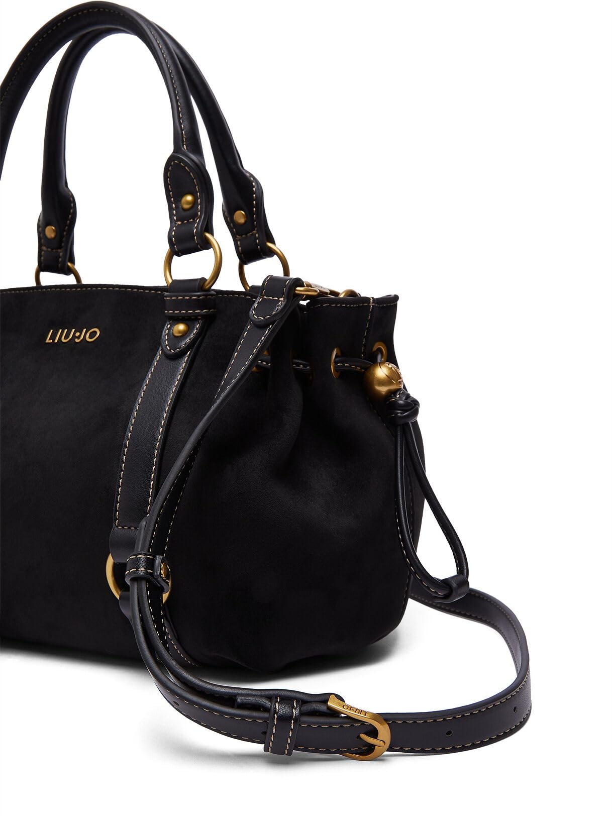 Liu Jo Borse Borsa piccola con coulisse borsetta nero microfibra