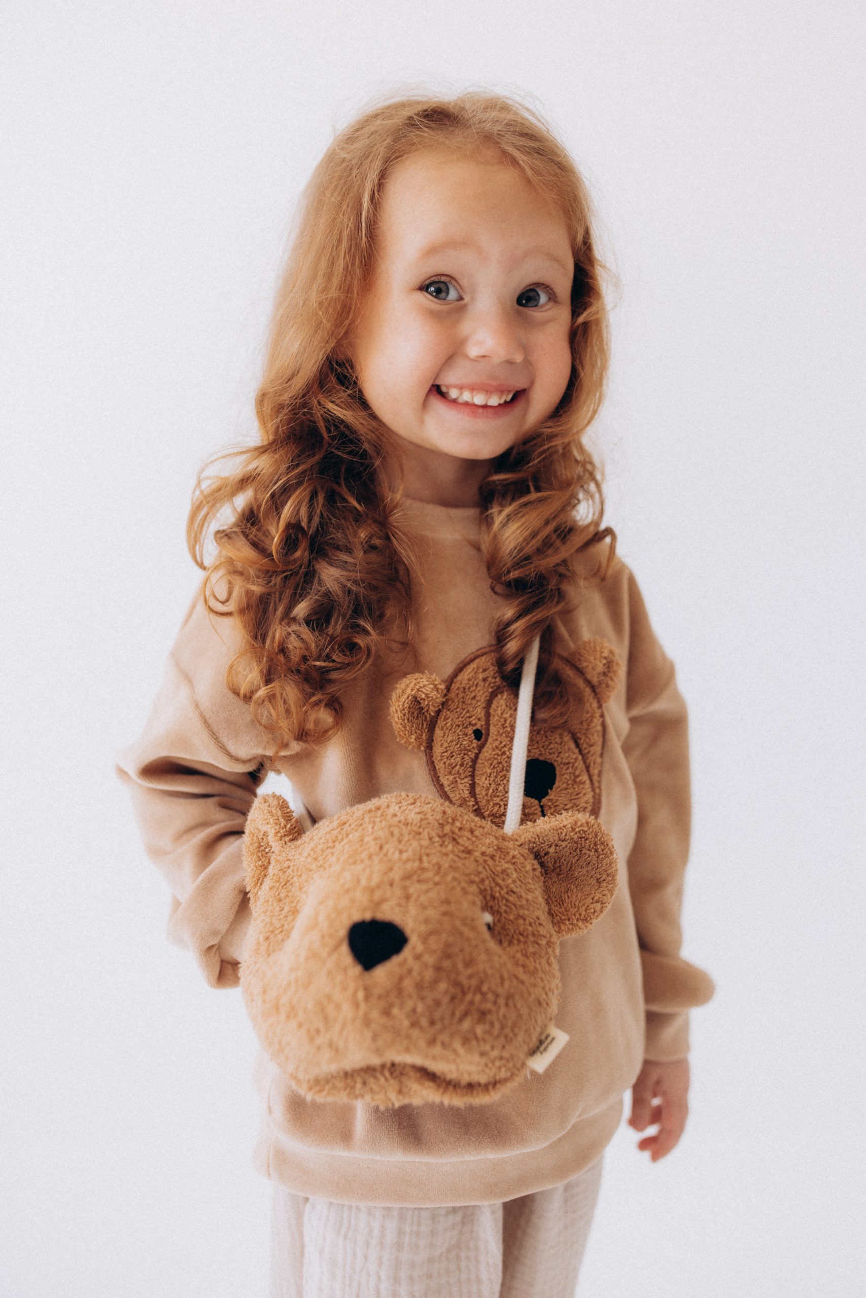 Woolly Organic Bag Teddy borsa bambini cotone 20 cm