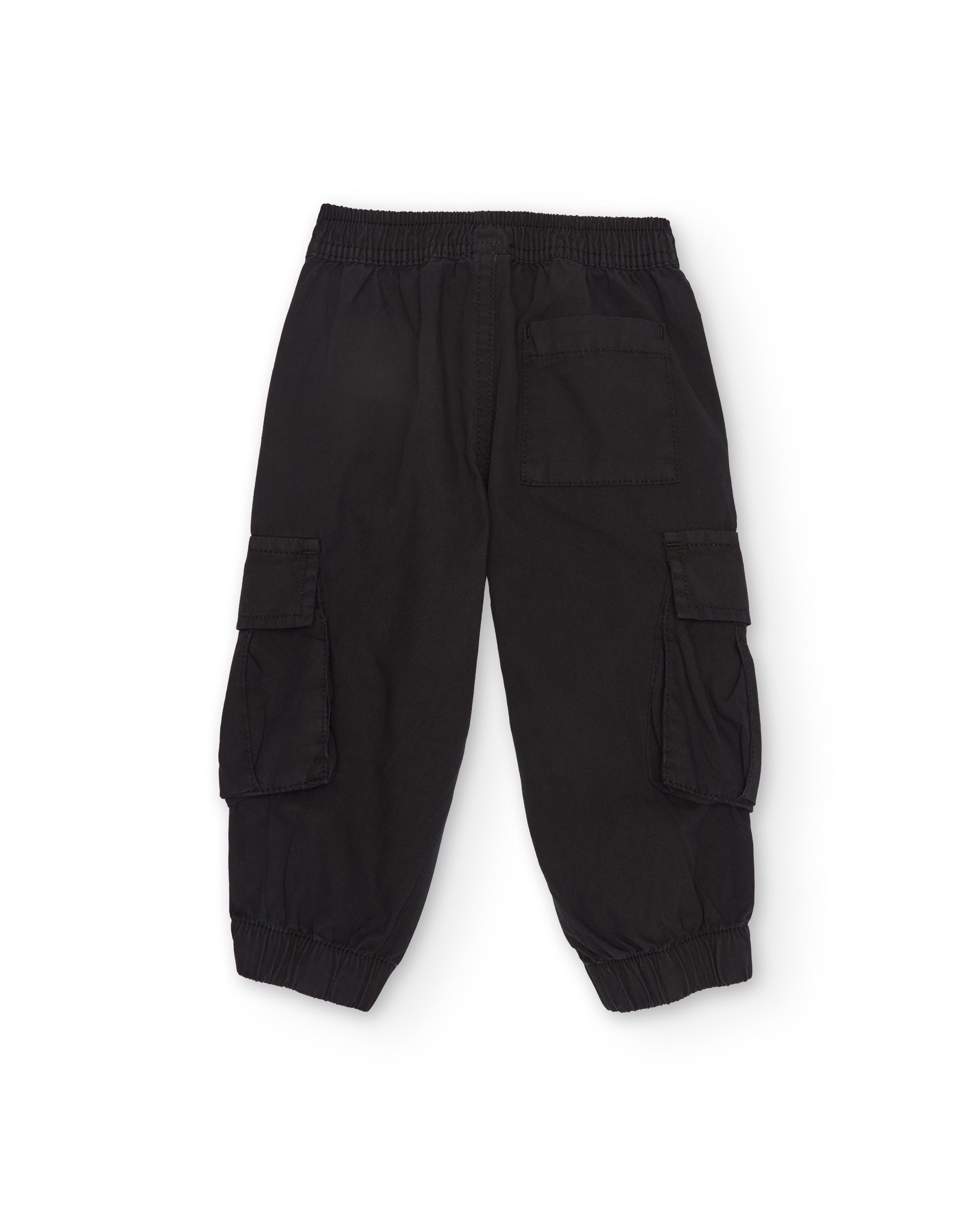 TucTuc Pantaloni cargo bambino nero tasche laterali