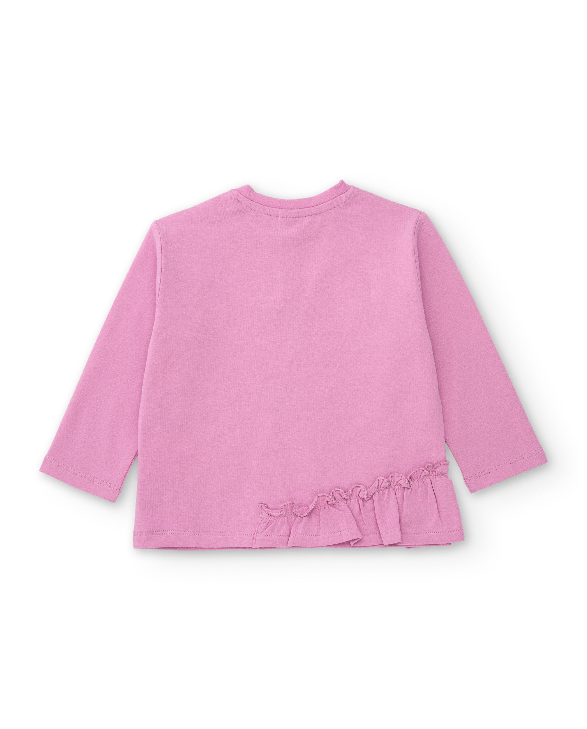 TucTuc Magliette Maglietta Bambina Rosa Moka Maniche Lunghe