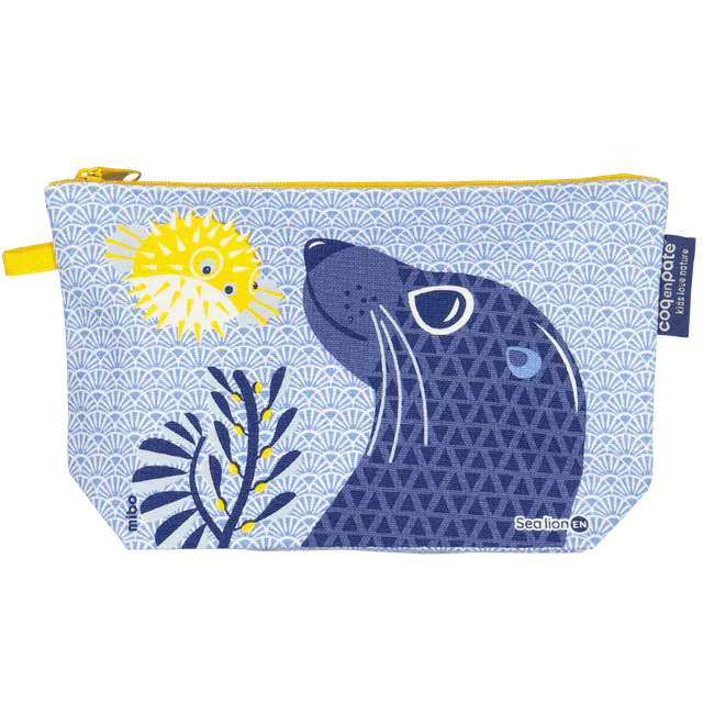 Coq en Pâte Otaria astuccio cotone biologico con zip