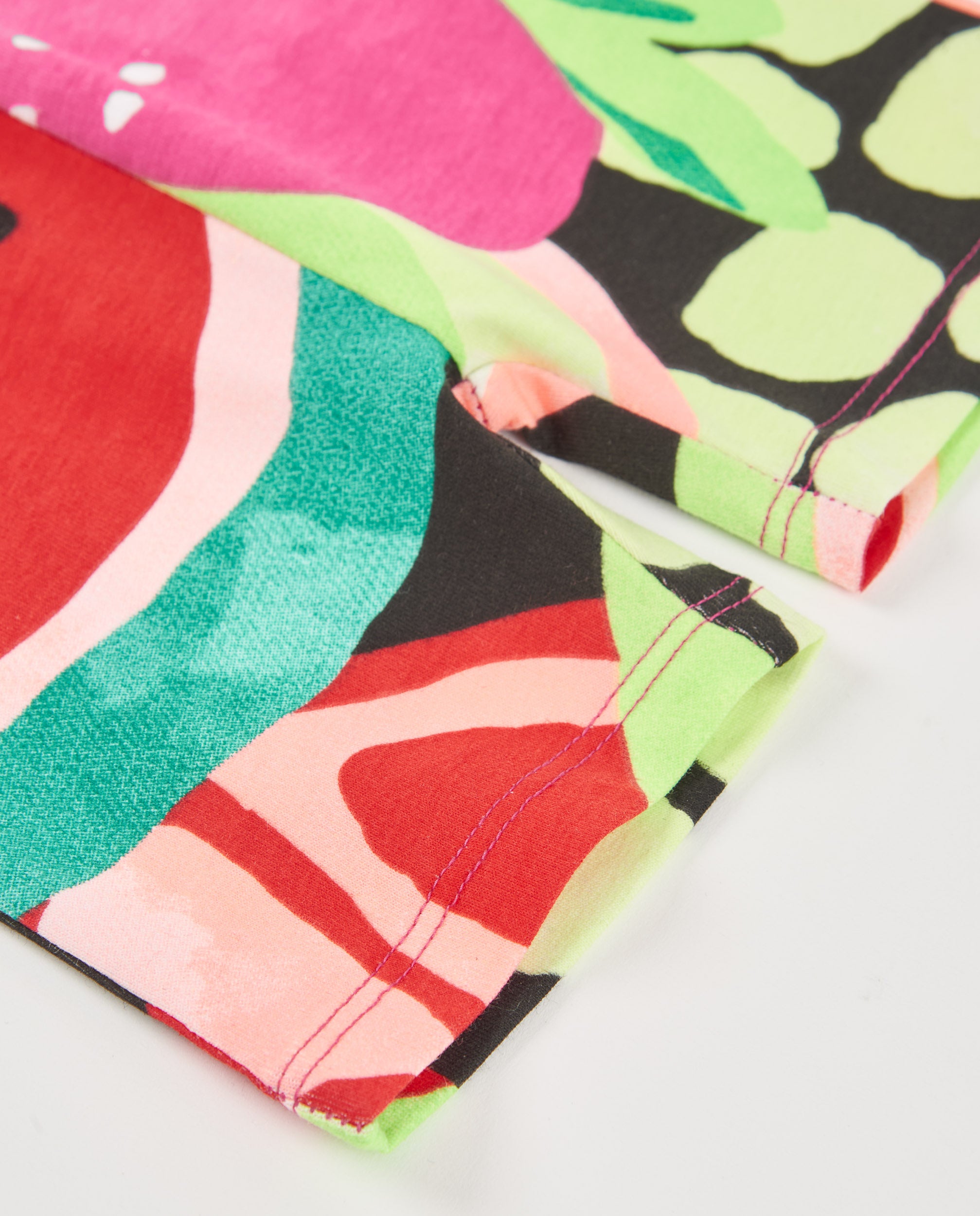 TucTuc Leggings bambina maglia multicolore stampa frutta
