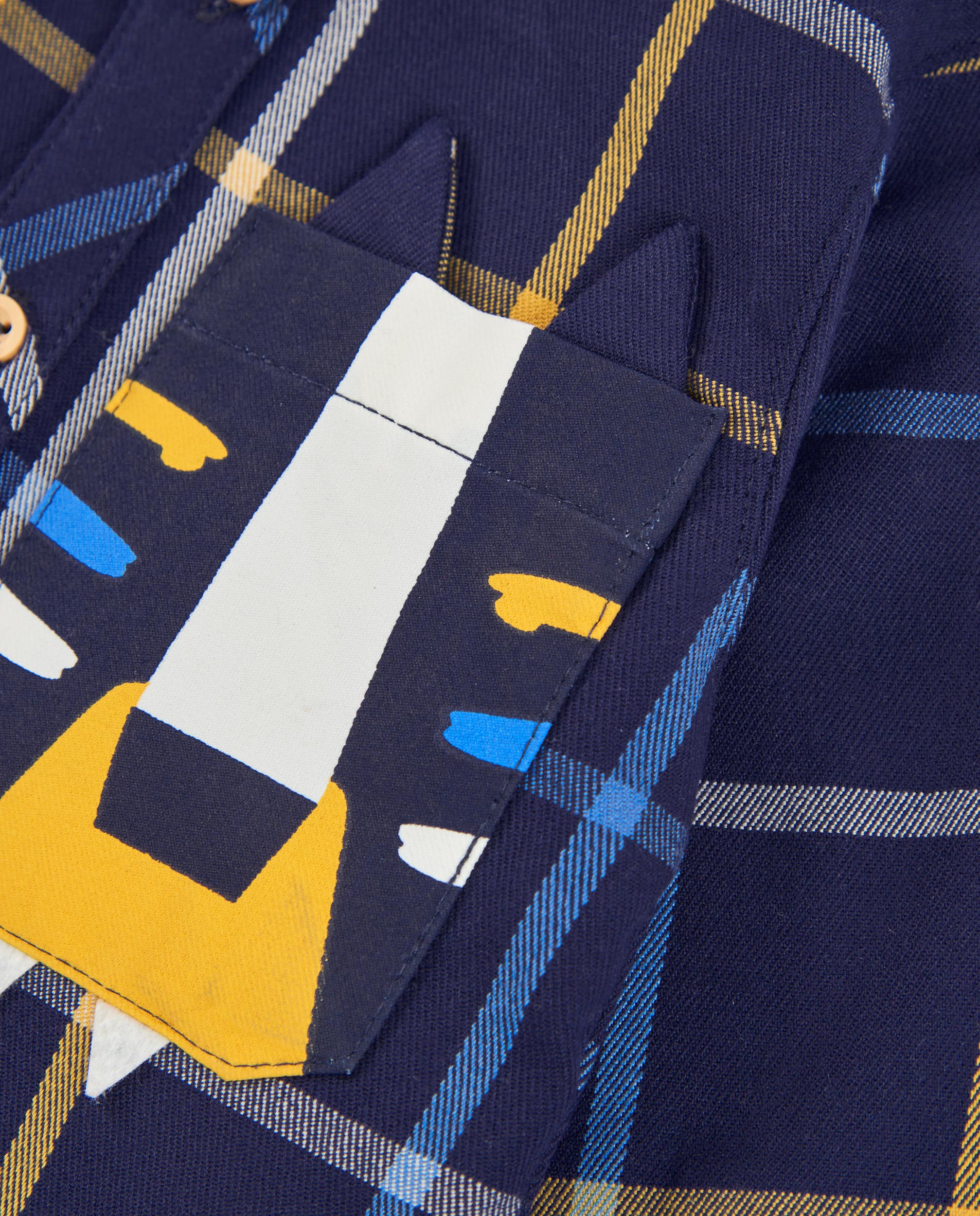 TucTuc Camicette Camicia Bambino Blu Quadri Bottoni