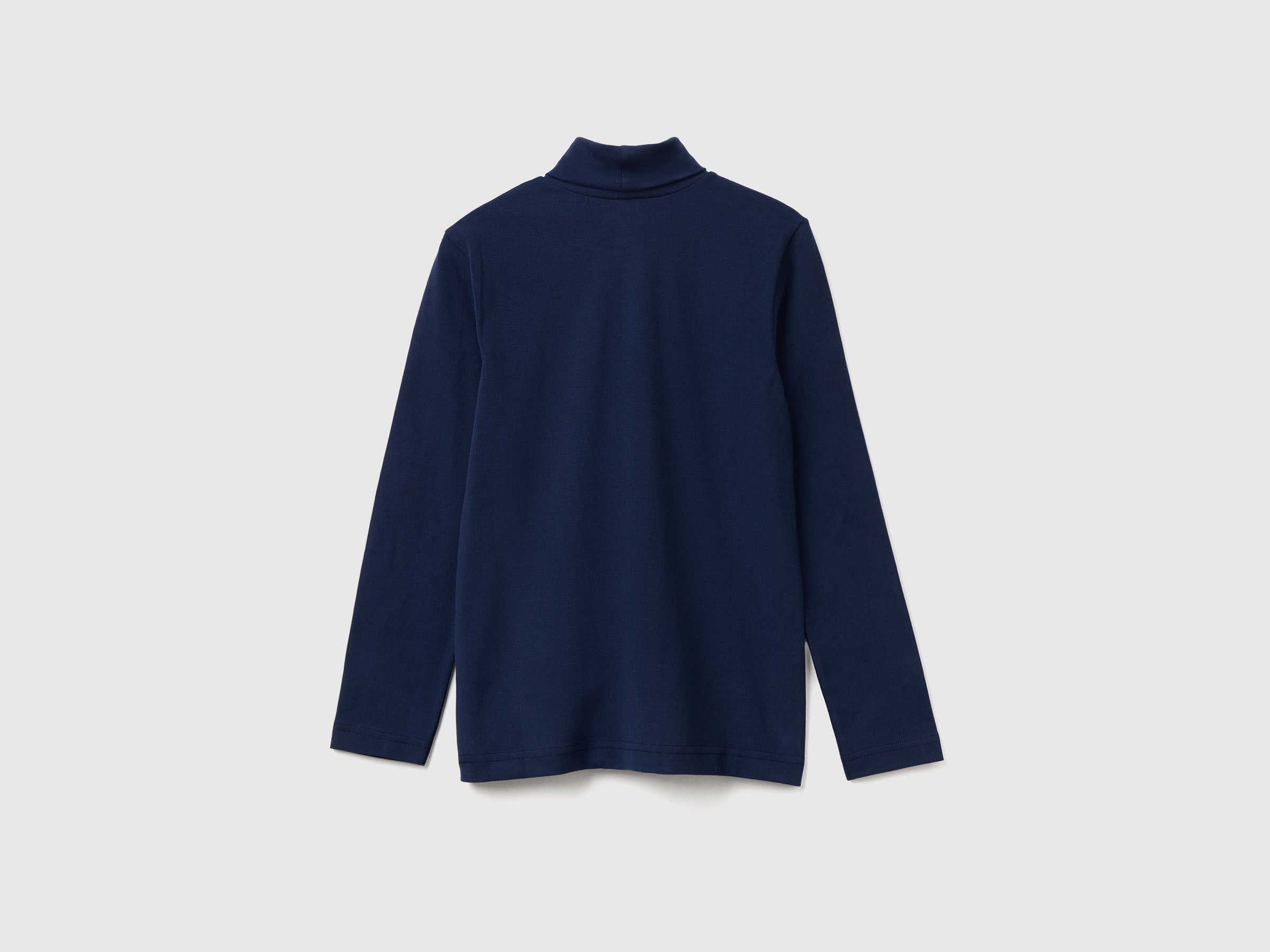 Benetton T-Shirts and Tops Lupetto Manica Lunga Cotone Aderente