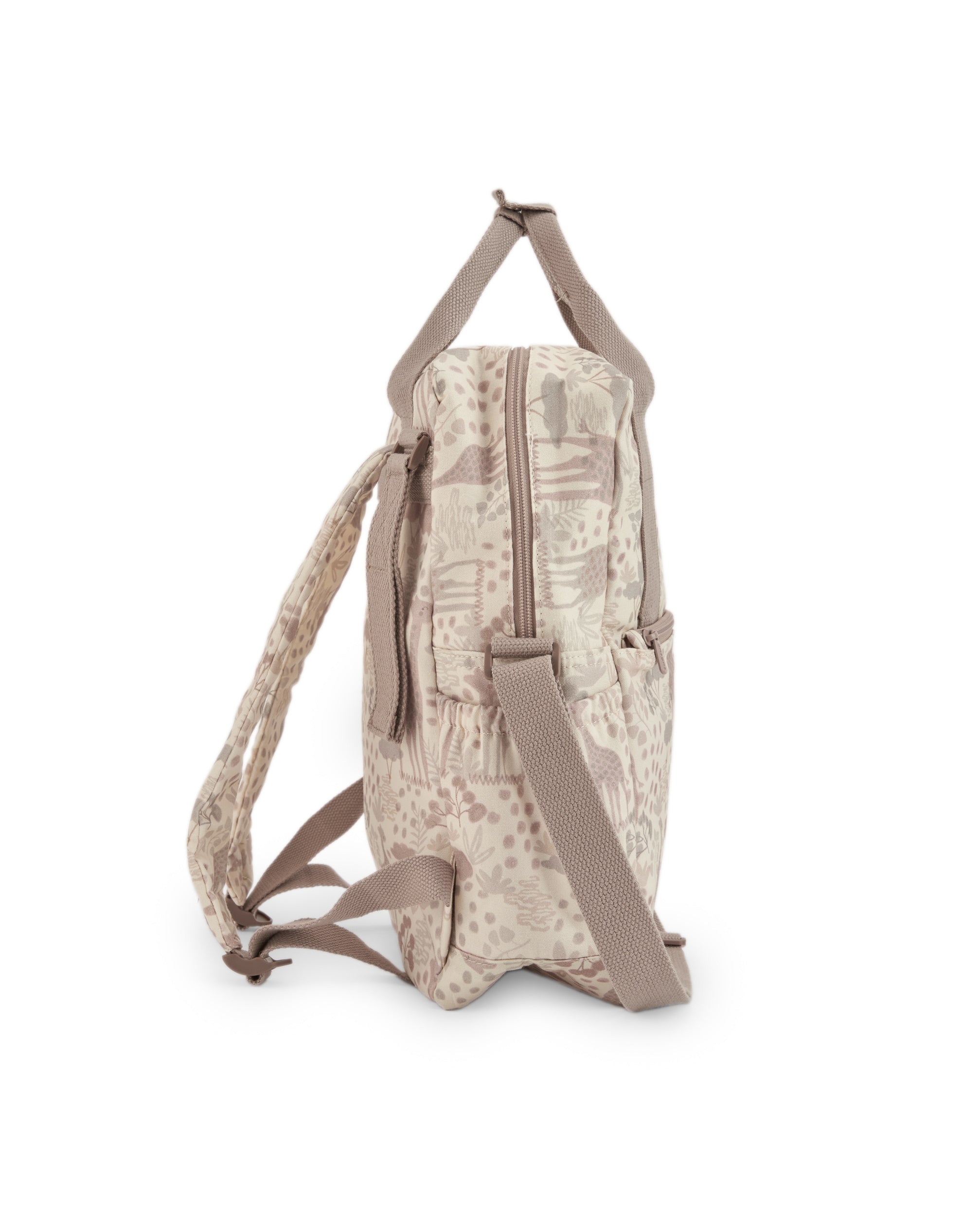 TucTuc Accessori zaino passeggio beige stampa giraffe