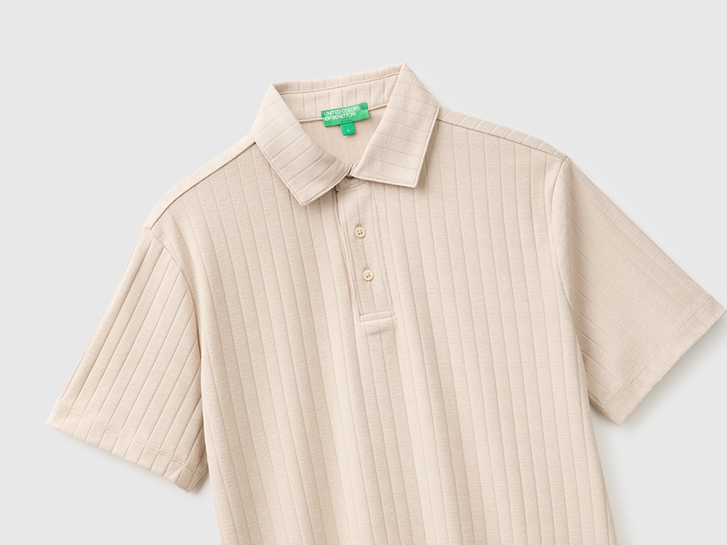 United Colors of Benetton Polo costina cotone elasticizzato S
