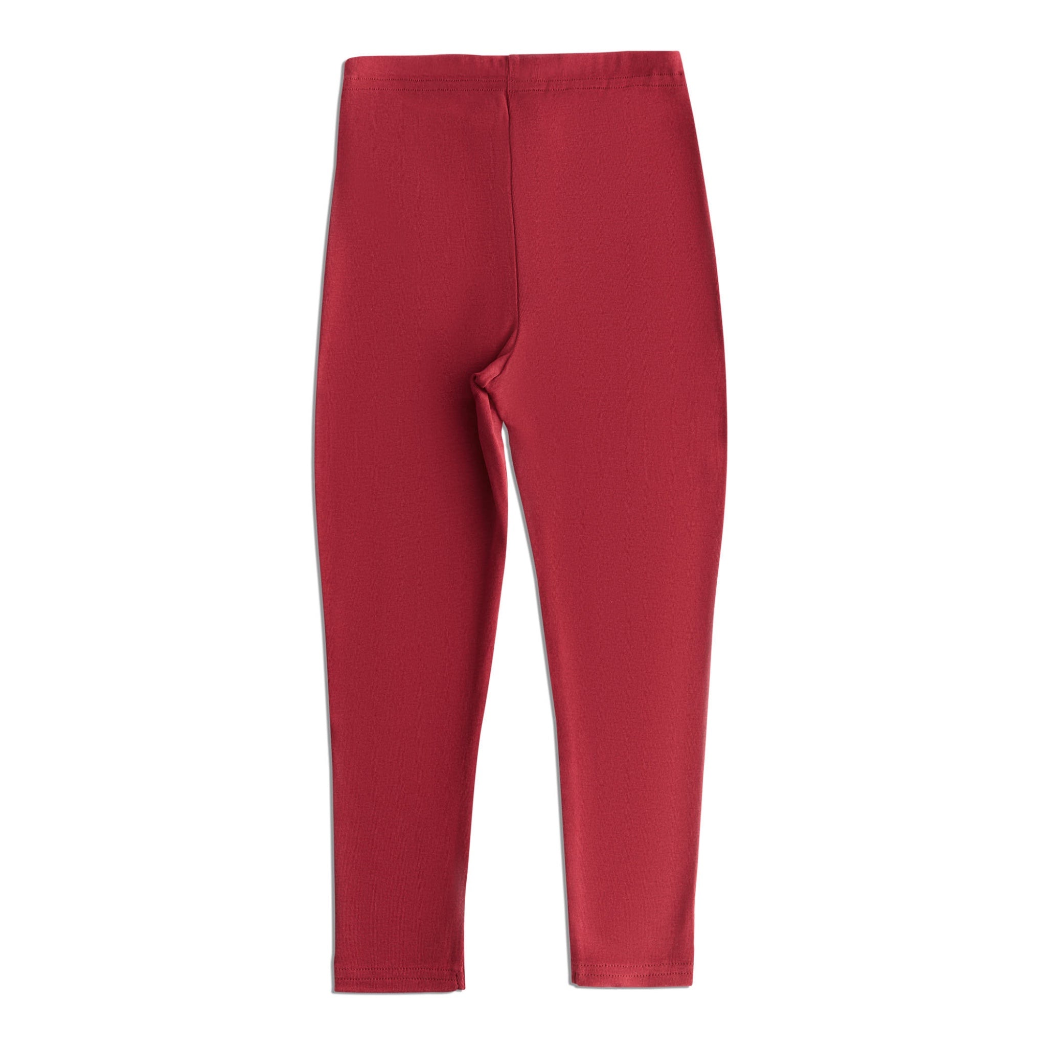 Leela Leggings Rosso Rosa Cotone Bio 110-116 cm 5-6 Anni