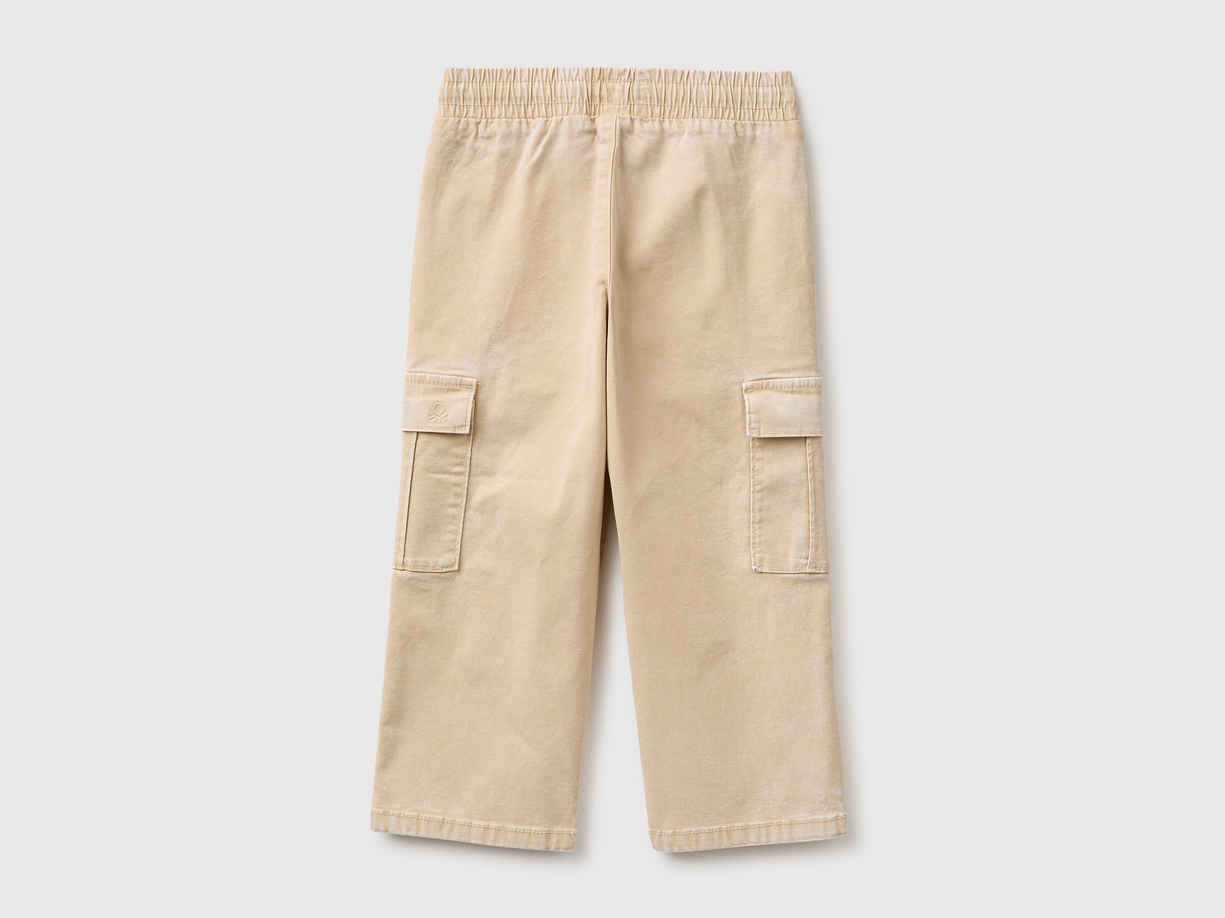 Benetton Trousers cargo tela cotone 98 tasconi
