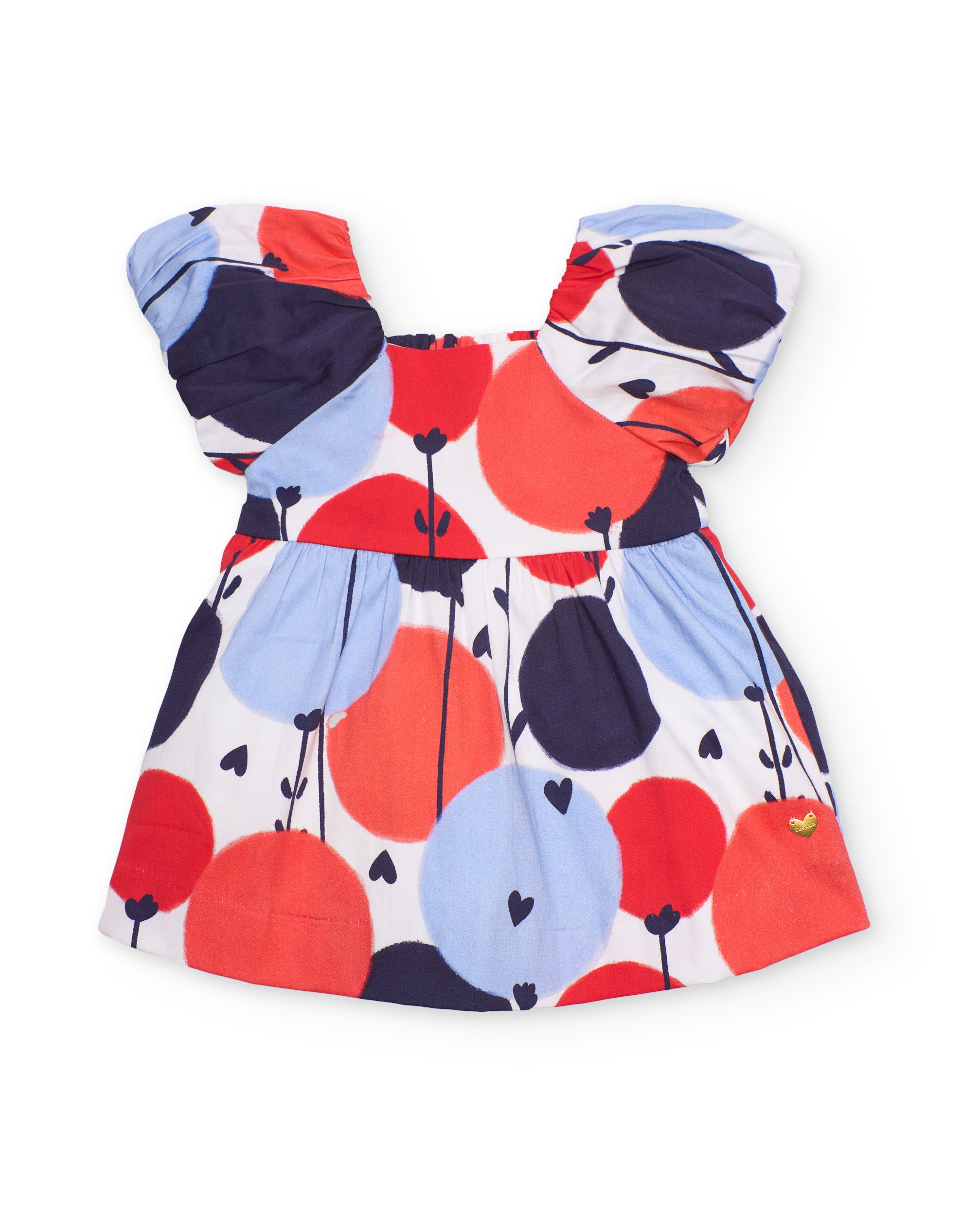 TucTuc Vestiti Vestito Bambina Bianco Maniche Sbuffo