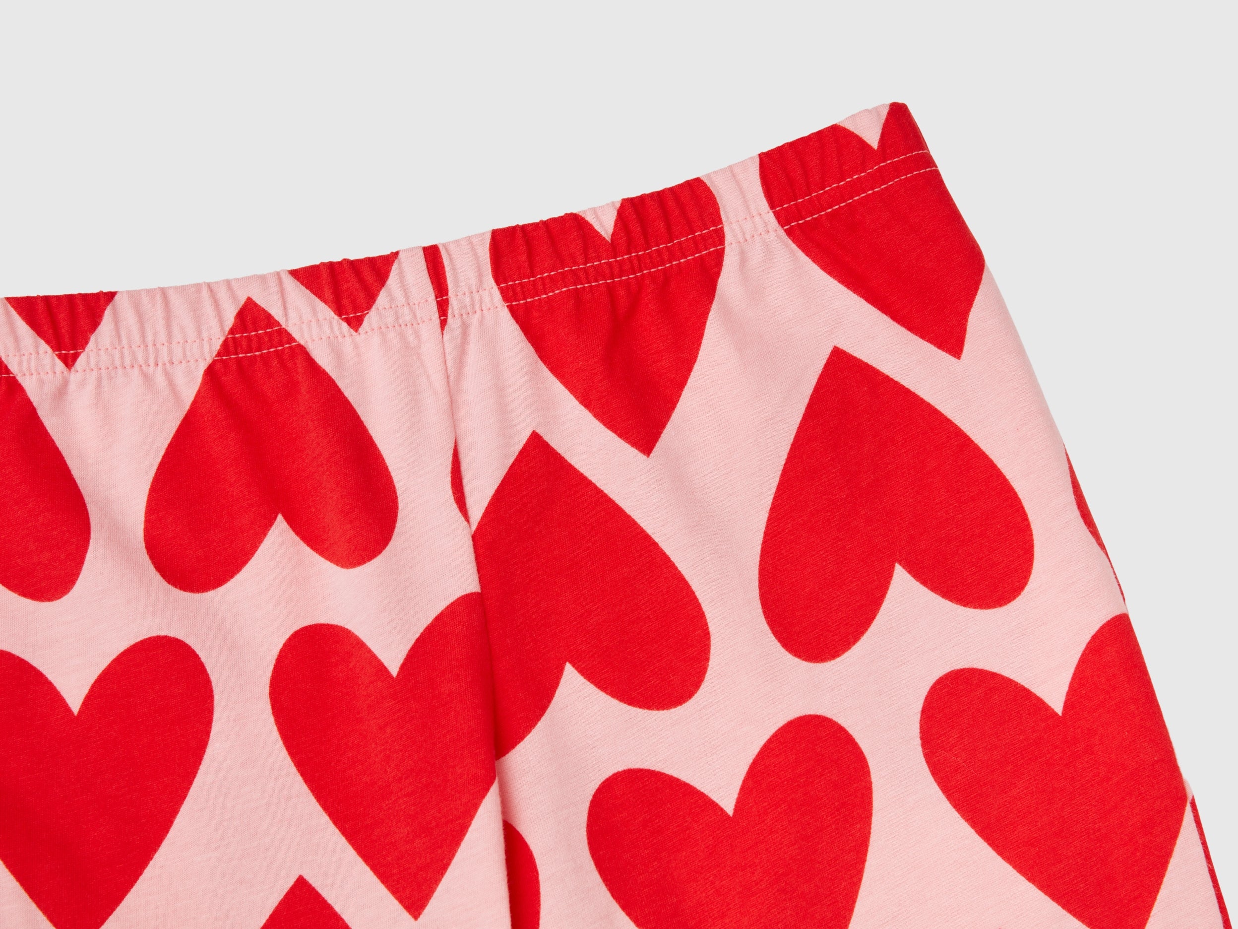United Colors of Benetton Pigiama lungo cuore cotone Love