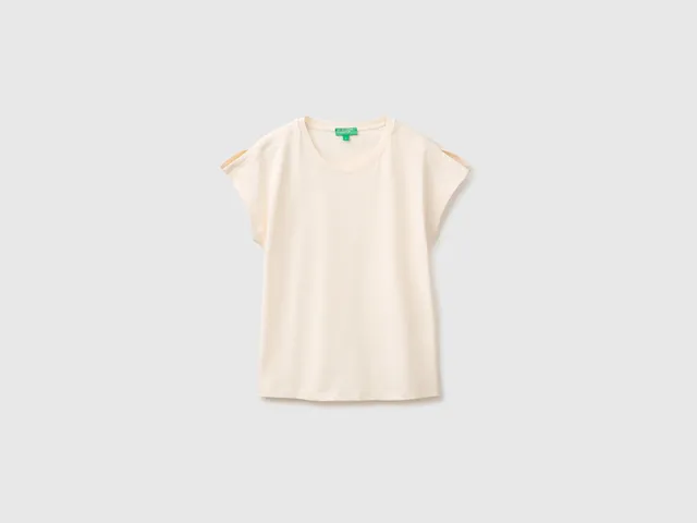 United Colors of Benetton t-shirt cotone spacchi manica S