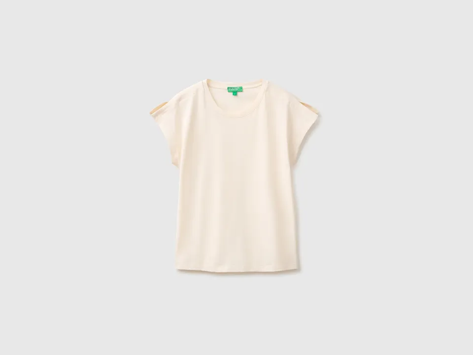 United Colors of Benetton t-shirt cotone spacchi manica S