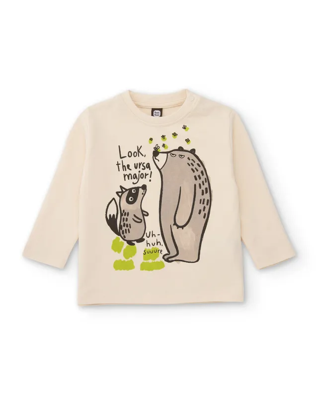 TucTuc Magliette t-shirt bambino crudo orsi maniche lunghe