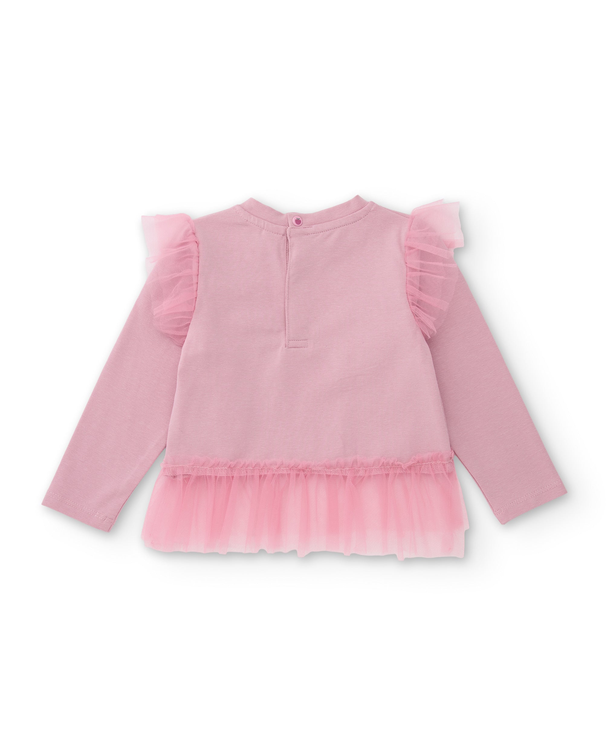 TucTuc Maglietta Bambina Rosa Cotone Paillettes