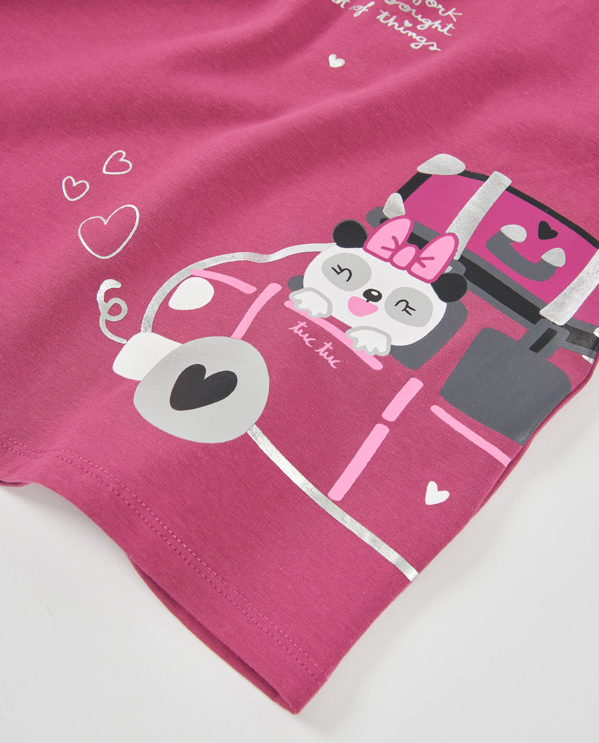 TucTuc Magliette maglia bambina viola fiocchi spalle