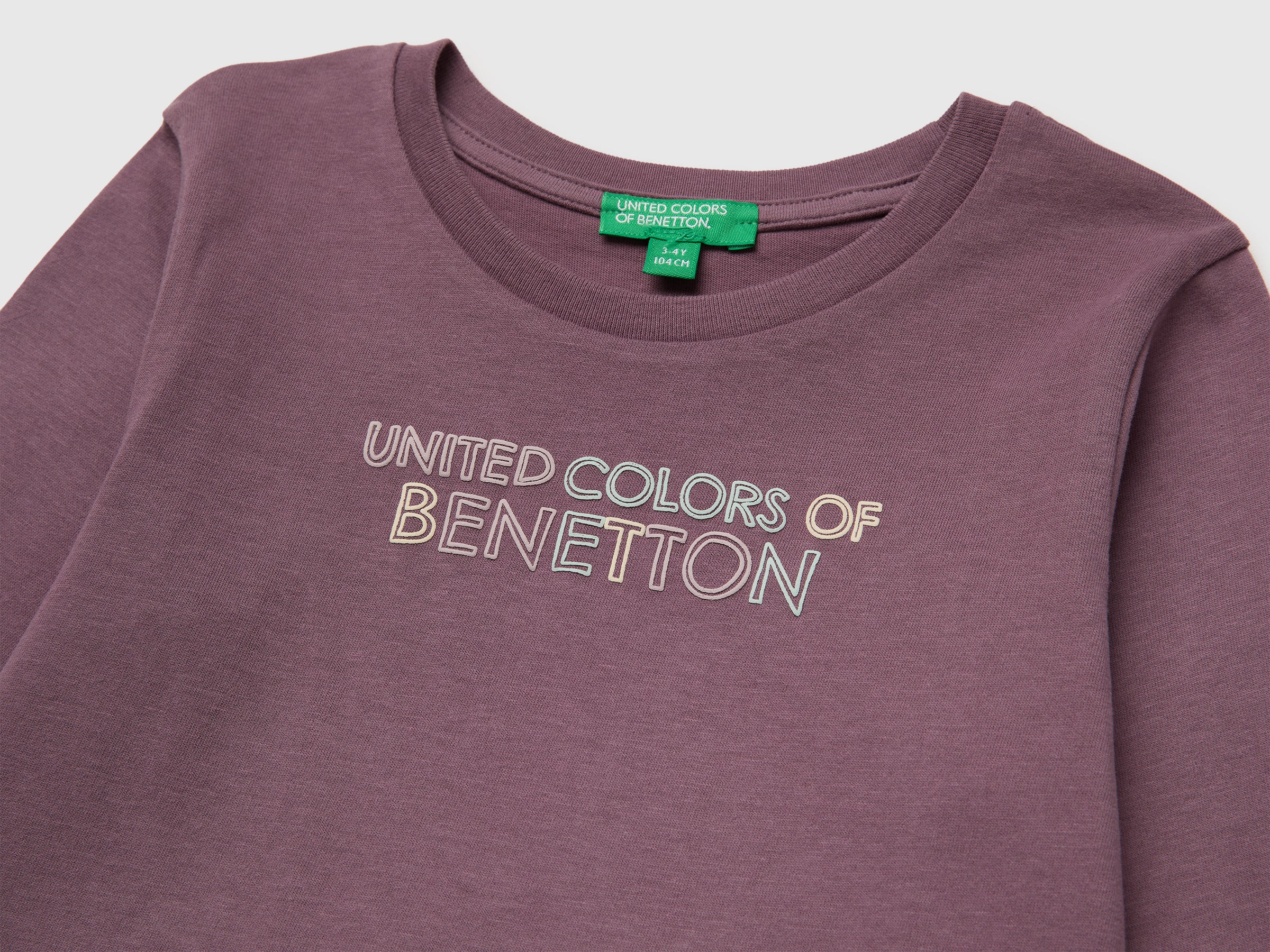 United Colors of Benetton T-Shirt Maglia Cotone Bio Bimbo Stampa