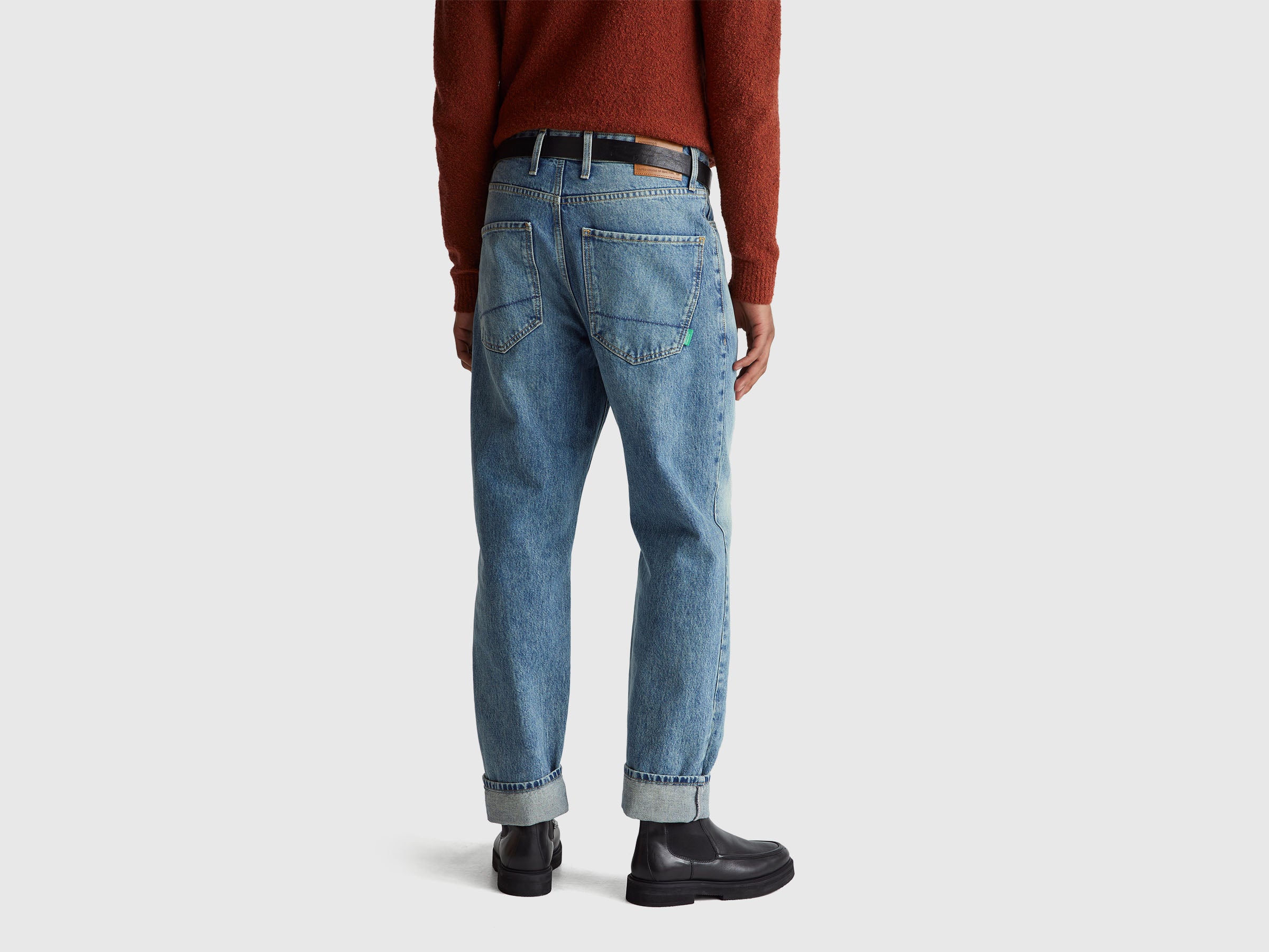 United Colors of Benetton Jeans relaxed fit cotone denim