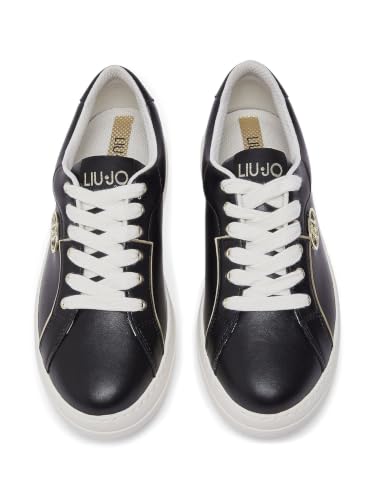 Liu Jo Sneakers Pelle Bianche 35 con Logo Monogram