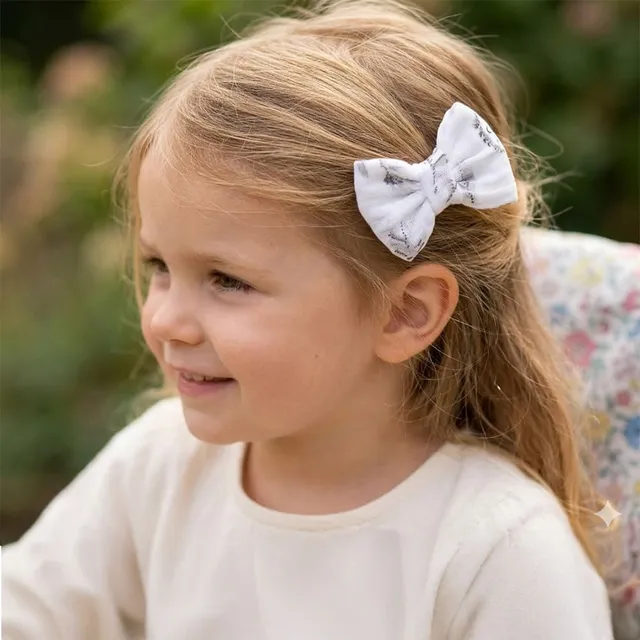 Petite Citrouille Mode Fille Margot molletta capelli ecru fiori