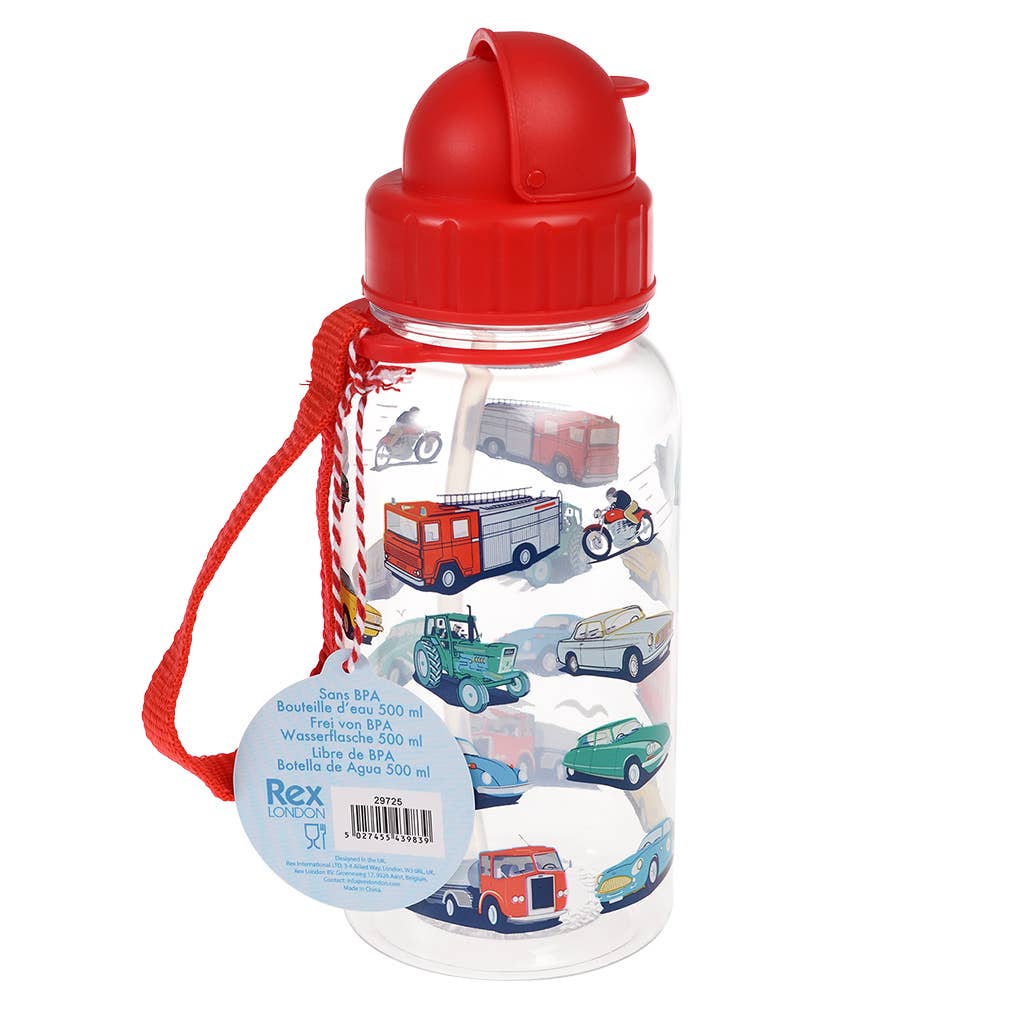 Rex London Borraccia Macchine Cannuccia 500 ml Bambini