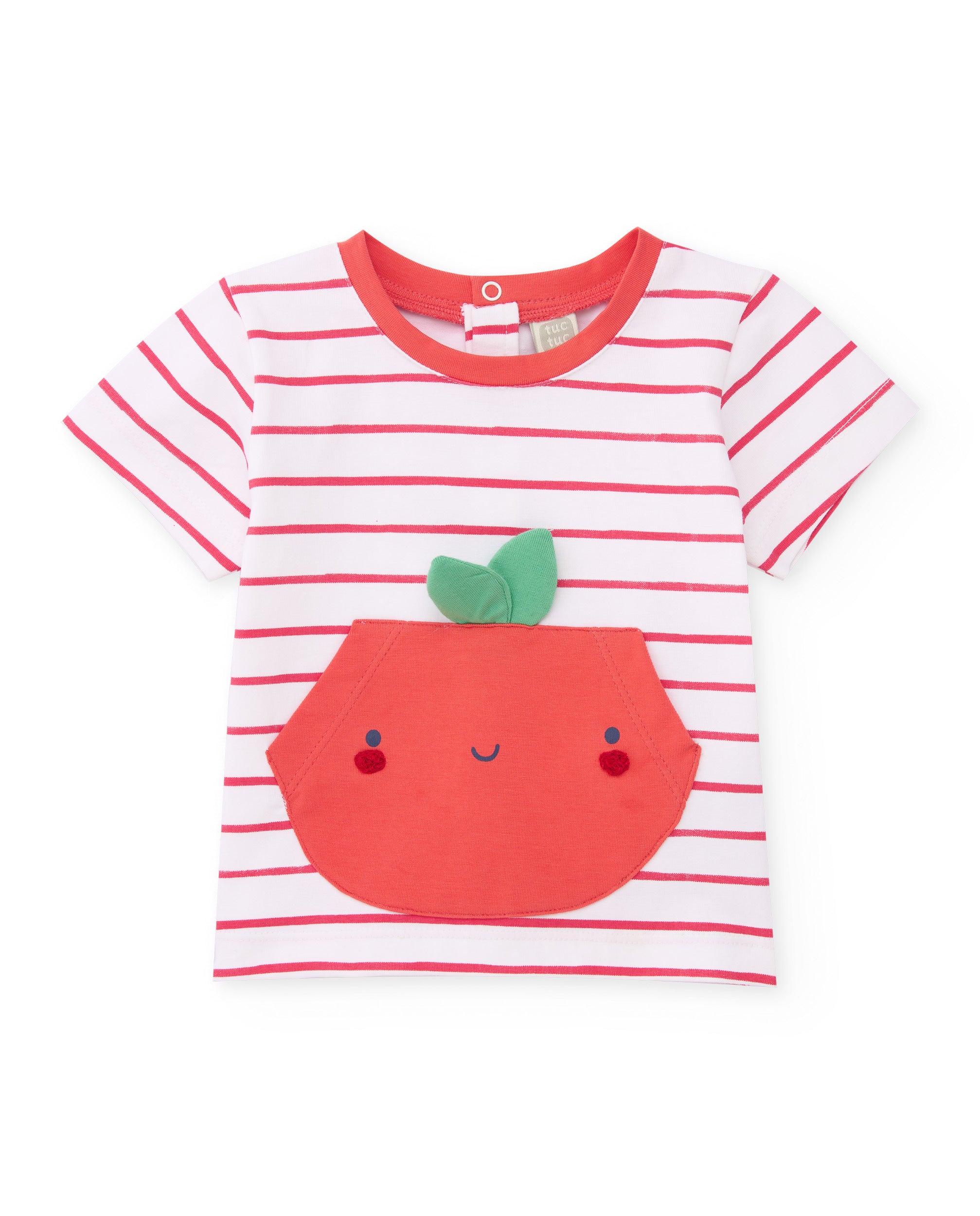 TucTuc Completi maglia neonato righe rosso 2pz
