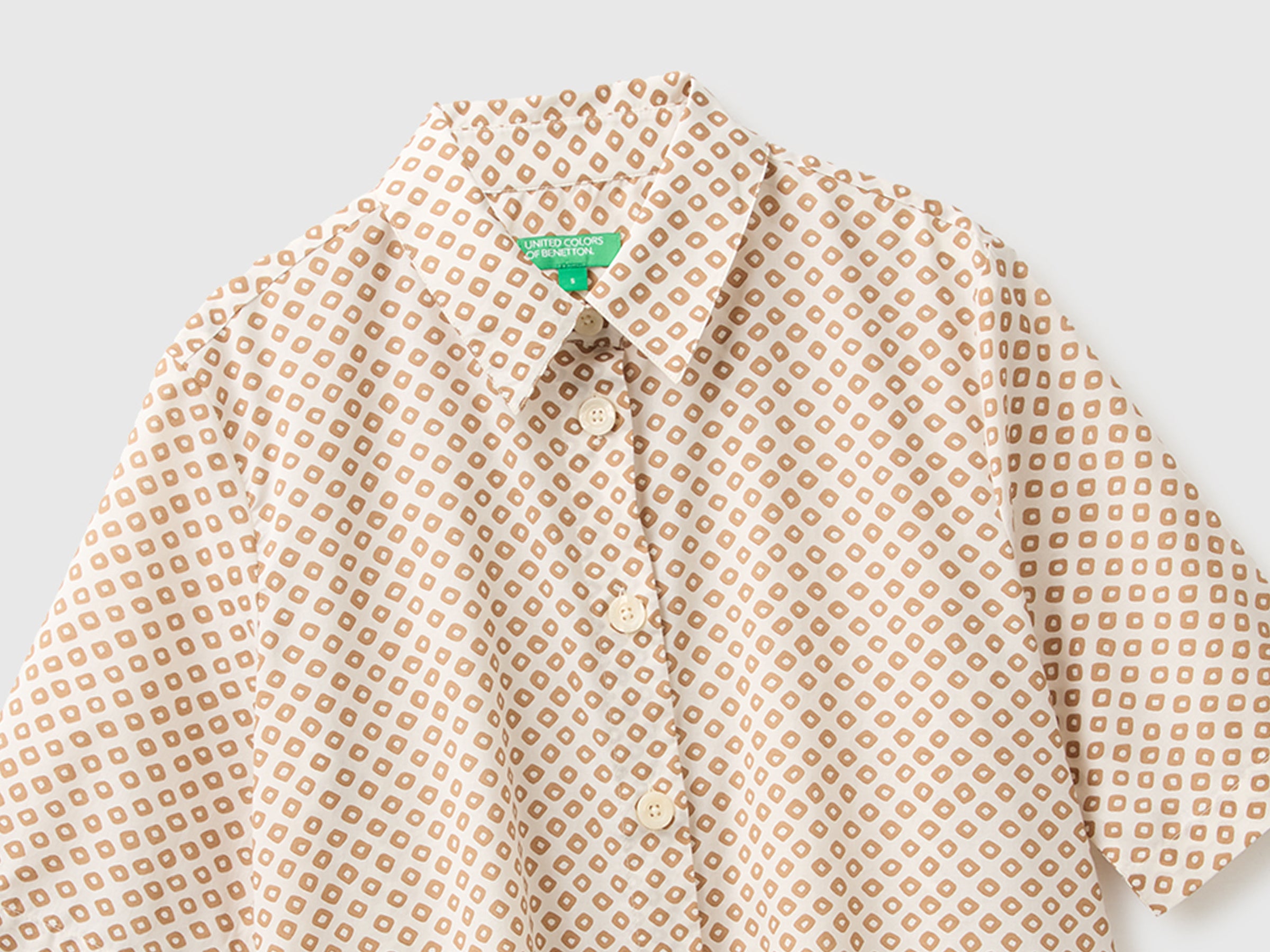 United Colors of Benetton Shirts camicia fantasia cotone M