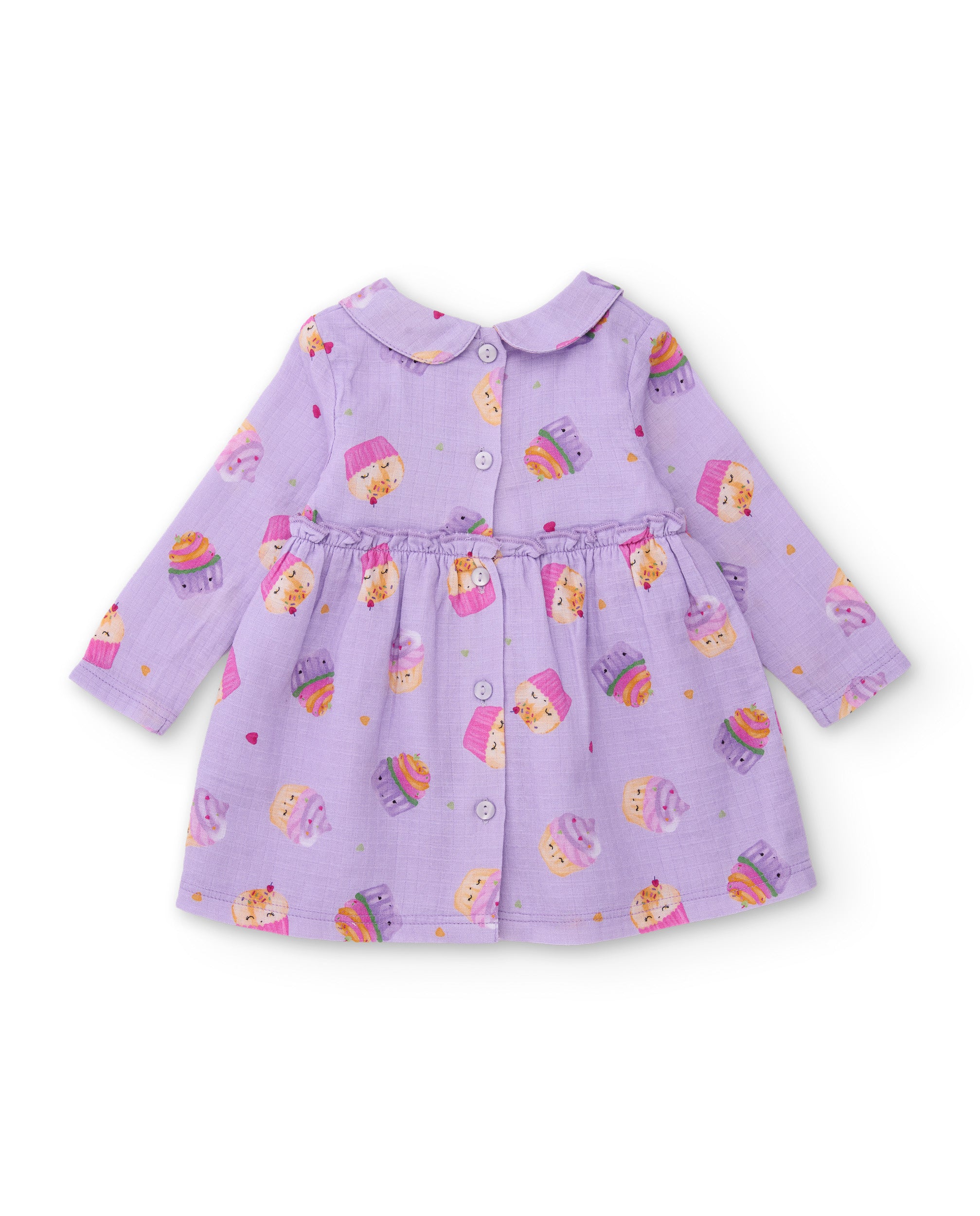 TucTuc Vestiti abitino neonata lilla stampa cupcake