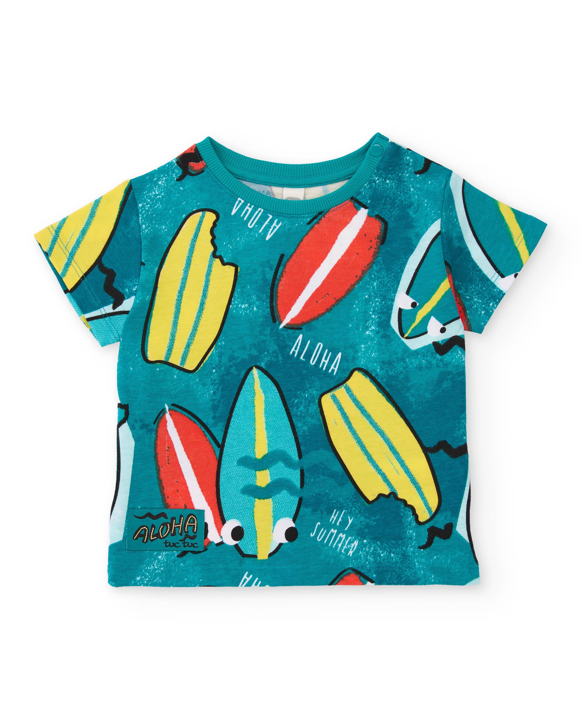 TucTuc Completi set maglia surf turchese + shorts 4 anni
