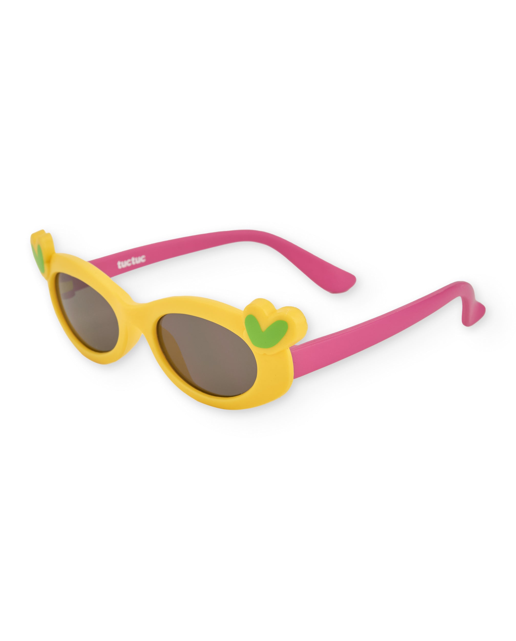 TucTuc Accessori Occhiali Sole Bambina Gialli Cuore