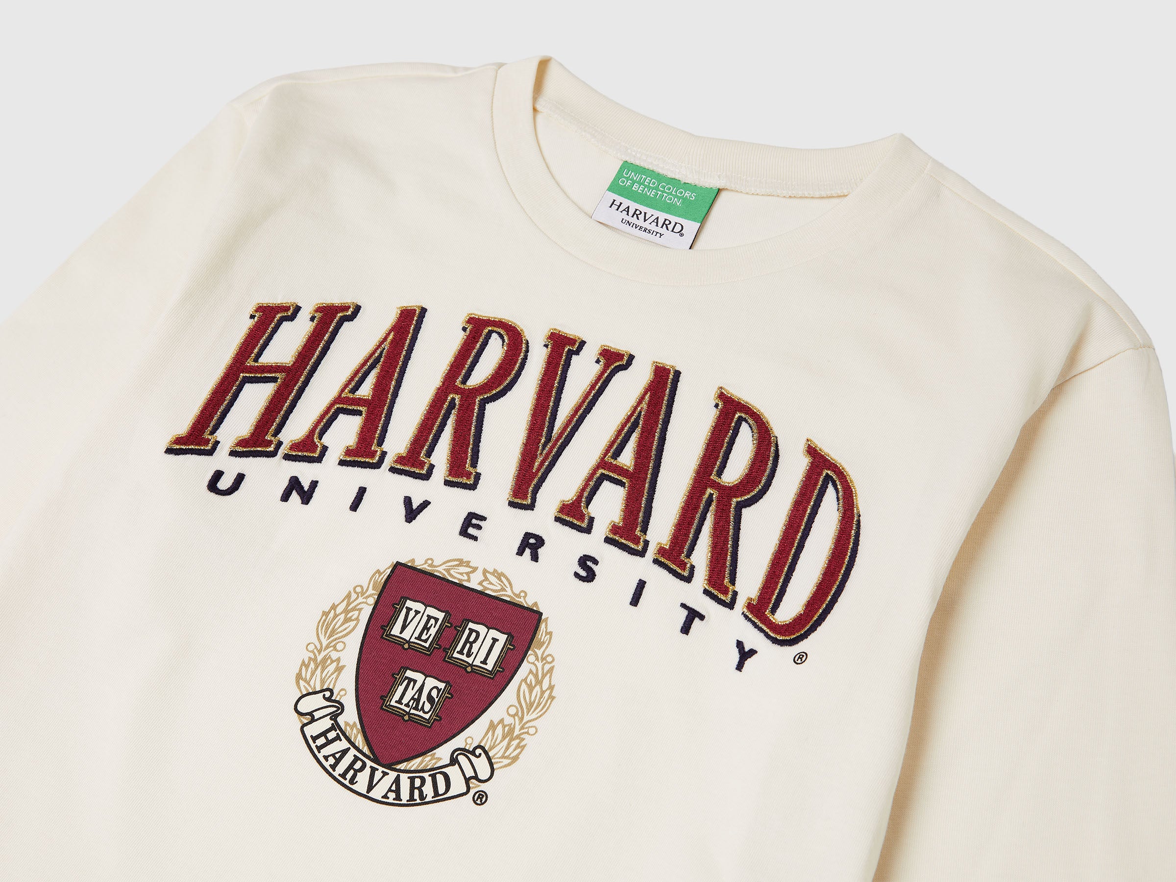 United Colors of Benetton T-Shirt Harvard Cotone Boxy S