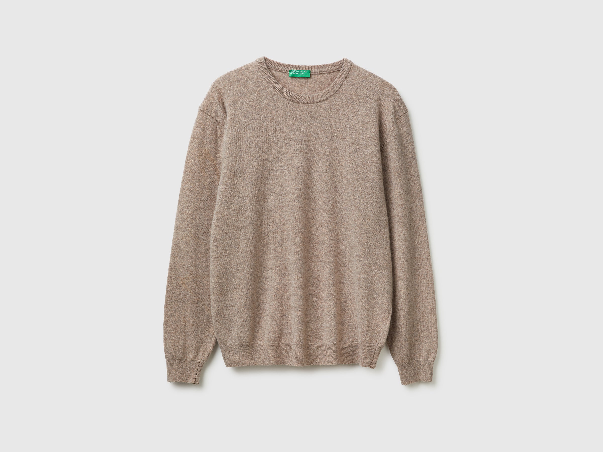 United Colors of Benetton Sweaters Maglione lana merino grigio