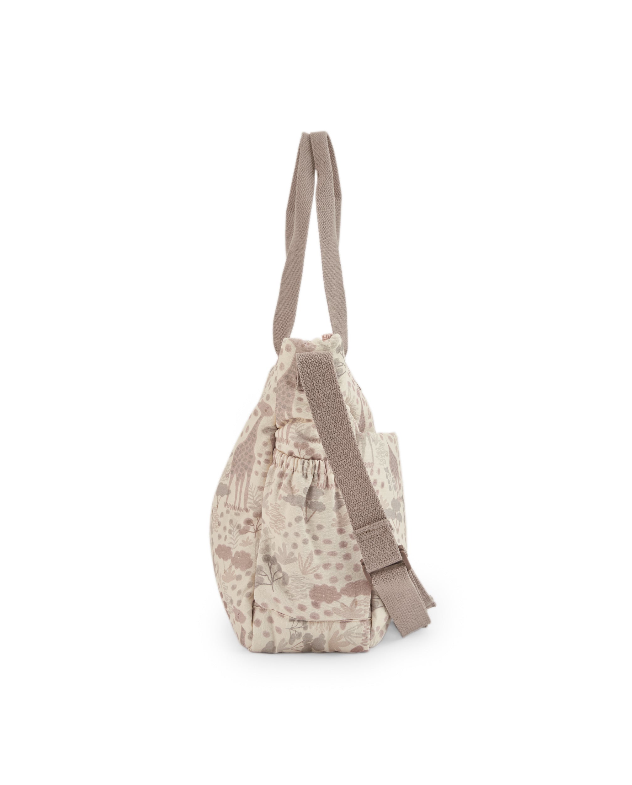 TucTuc Accessori Borsa fasciatoio beige stampa giraffe