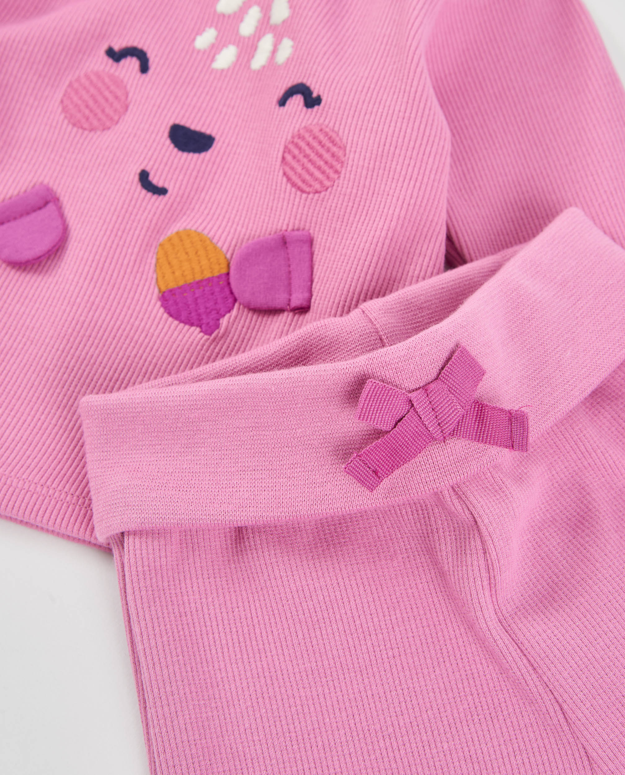 TucTuc Completi Completo Neonato Maglia Rosa con Piedini