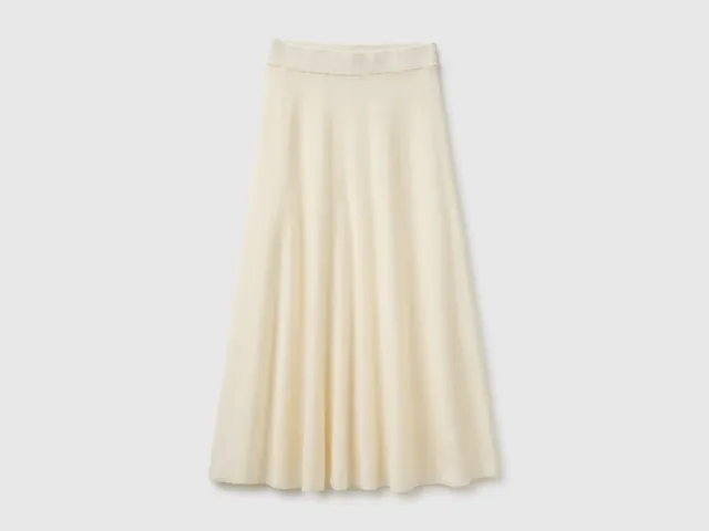 United Colors of Benetton gonna midi lana svasata XS-XL