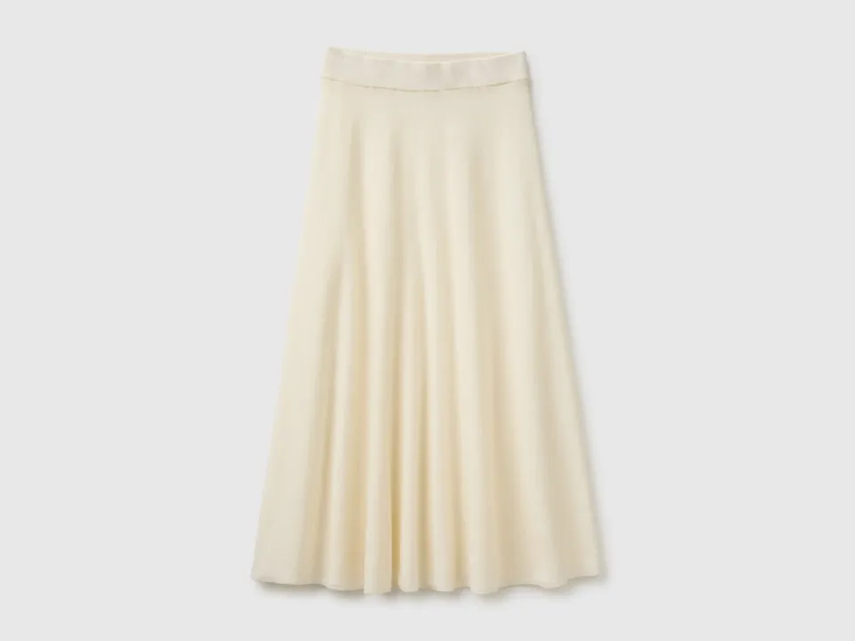 United Colors of Benetton gonna midi lana svasata XS-XL