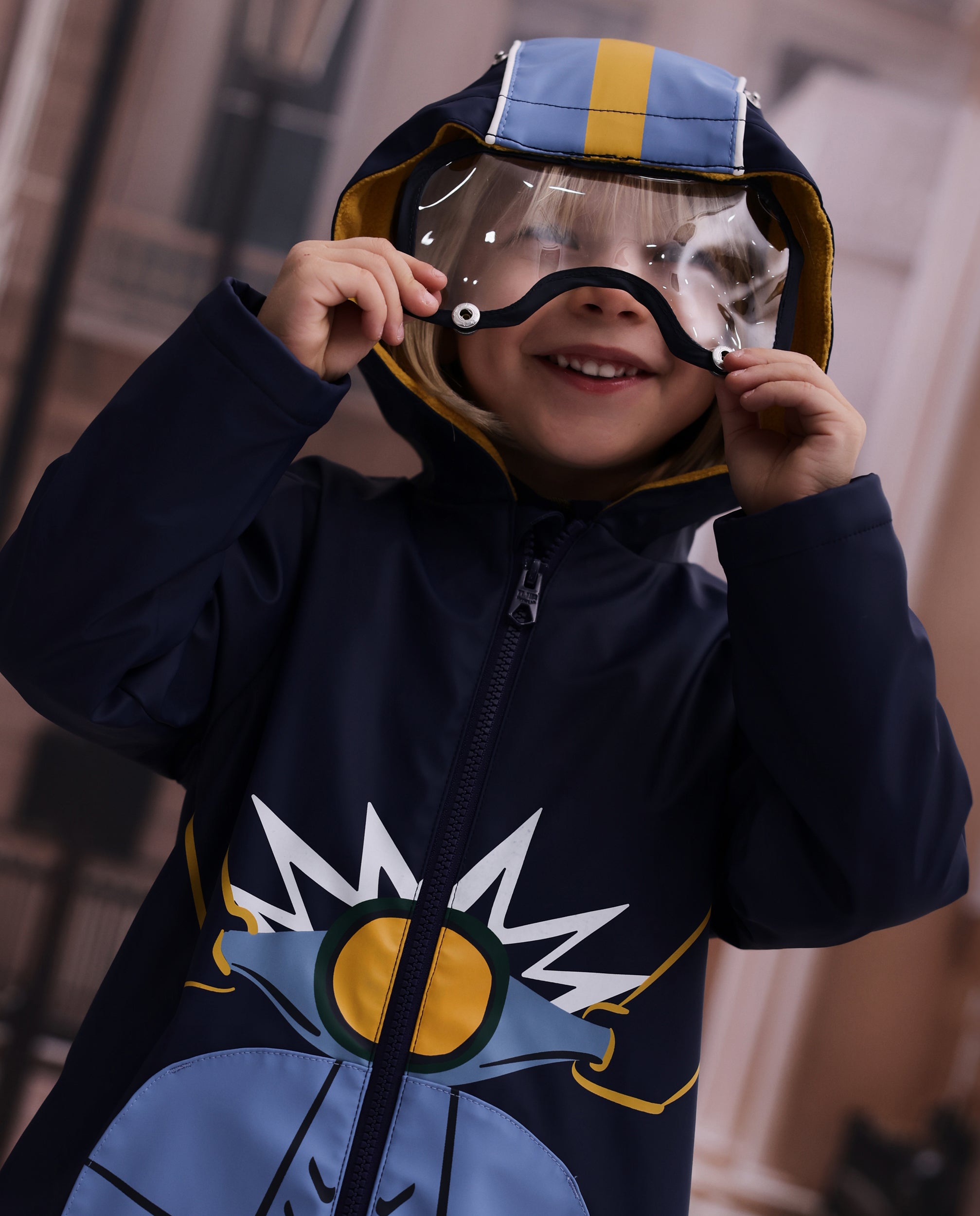 TucTuc Cappotti impermeabile bimbo moto blu navy
