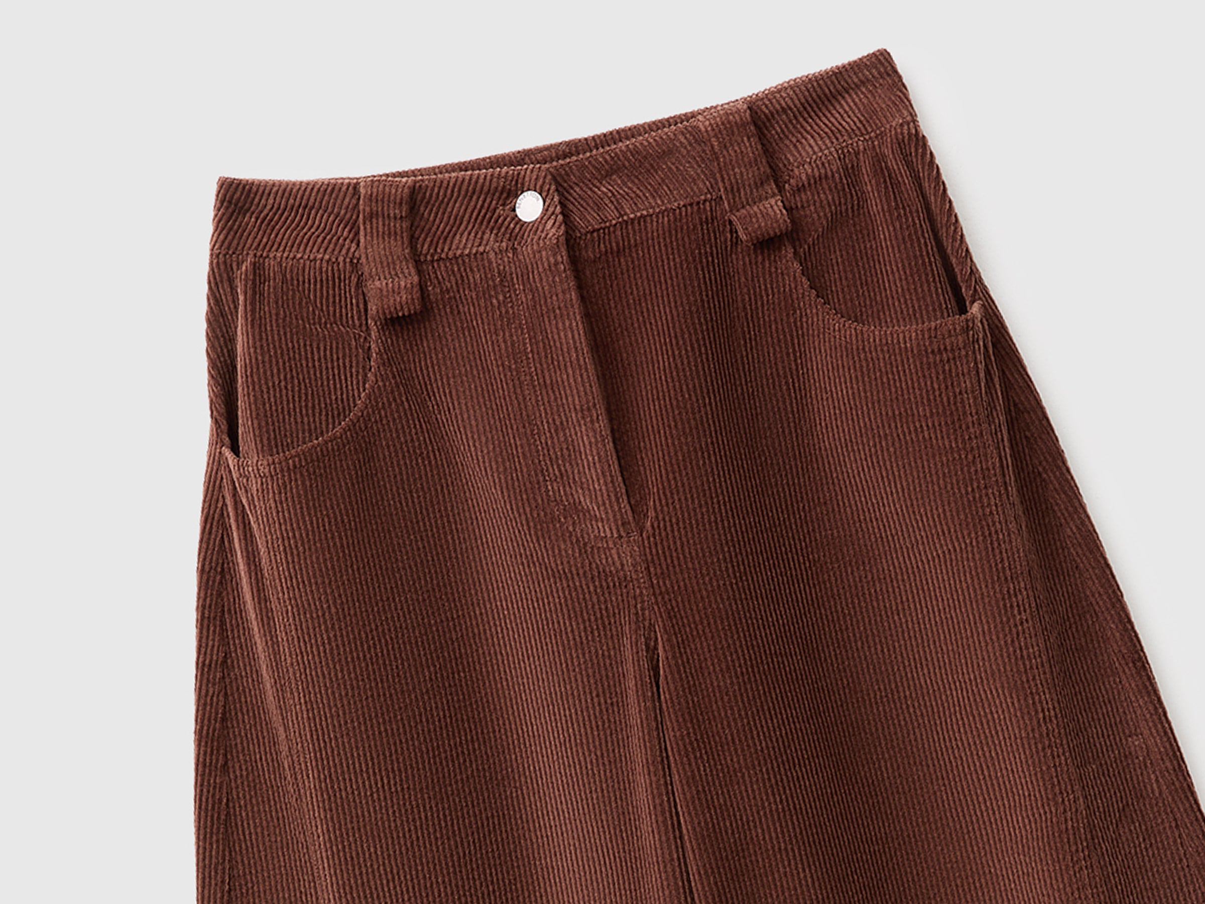 United Colors of Benetton Trousers pantaloni velluto barrel fit