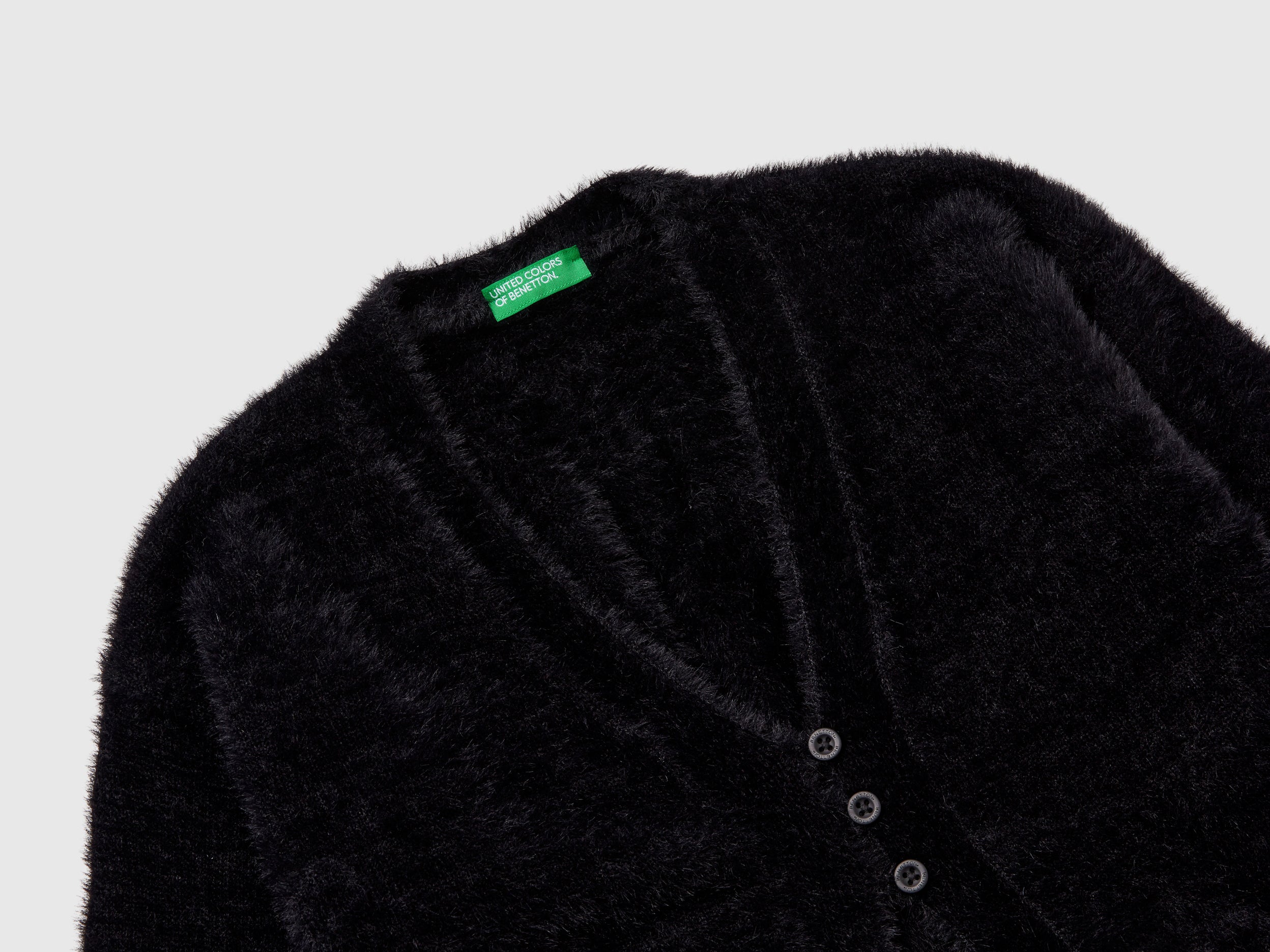 United Colors of Benetton Cardigan Donna Filato Morbido Bottoni